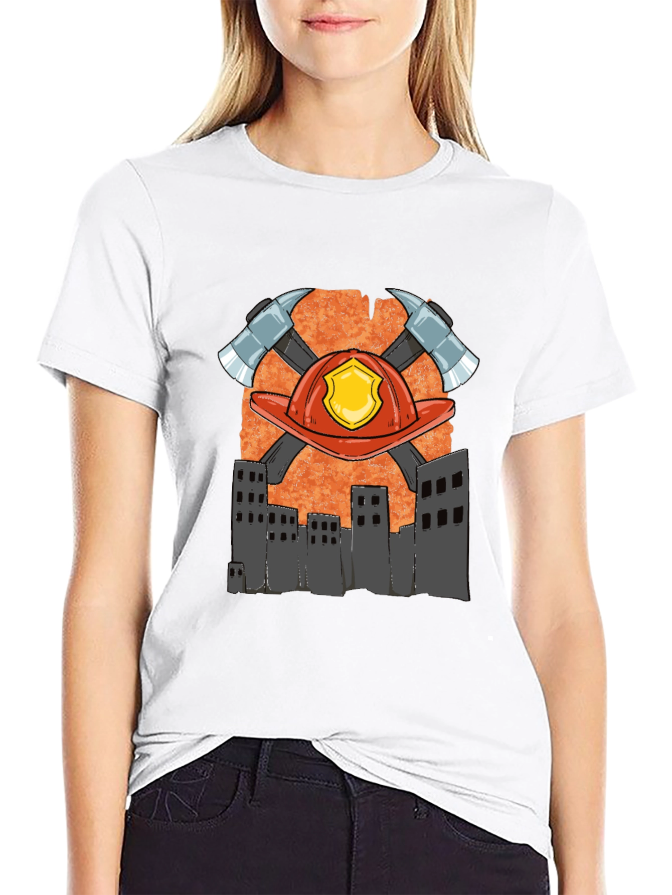Firefighter Emblem Graphic T-Shirt