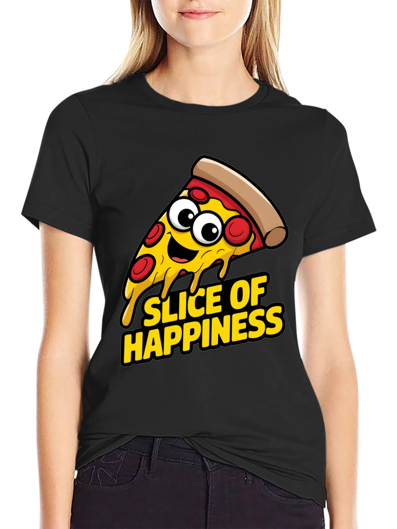 Slice of Happiness T-Shirt - Pizza Lover Apparel
