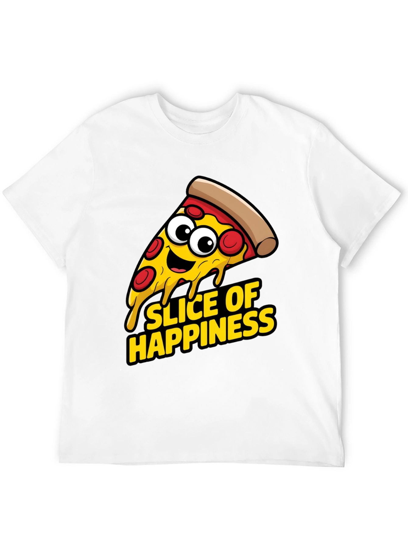 Slice of Happiness T-Shirt - Pizza Lover Apparel