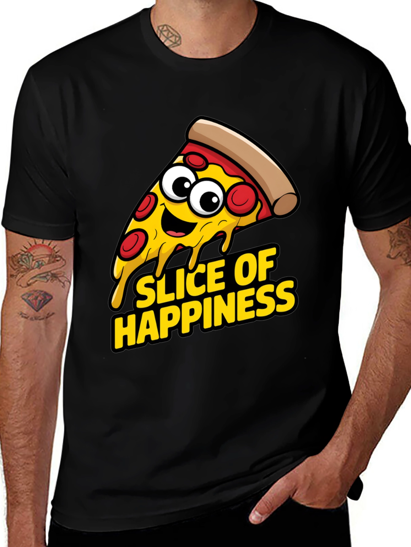 Slice of Happiness T-Shirt - Pizza Lover Apparel