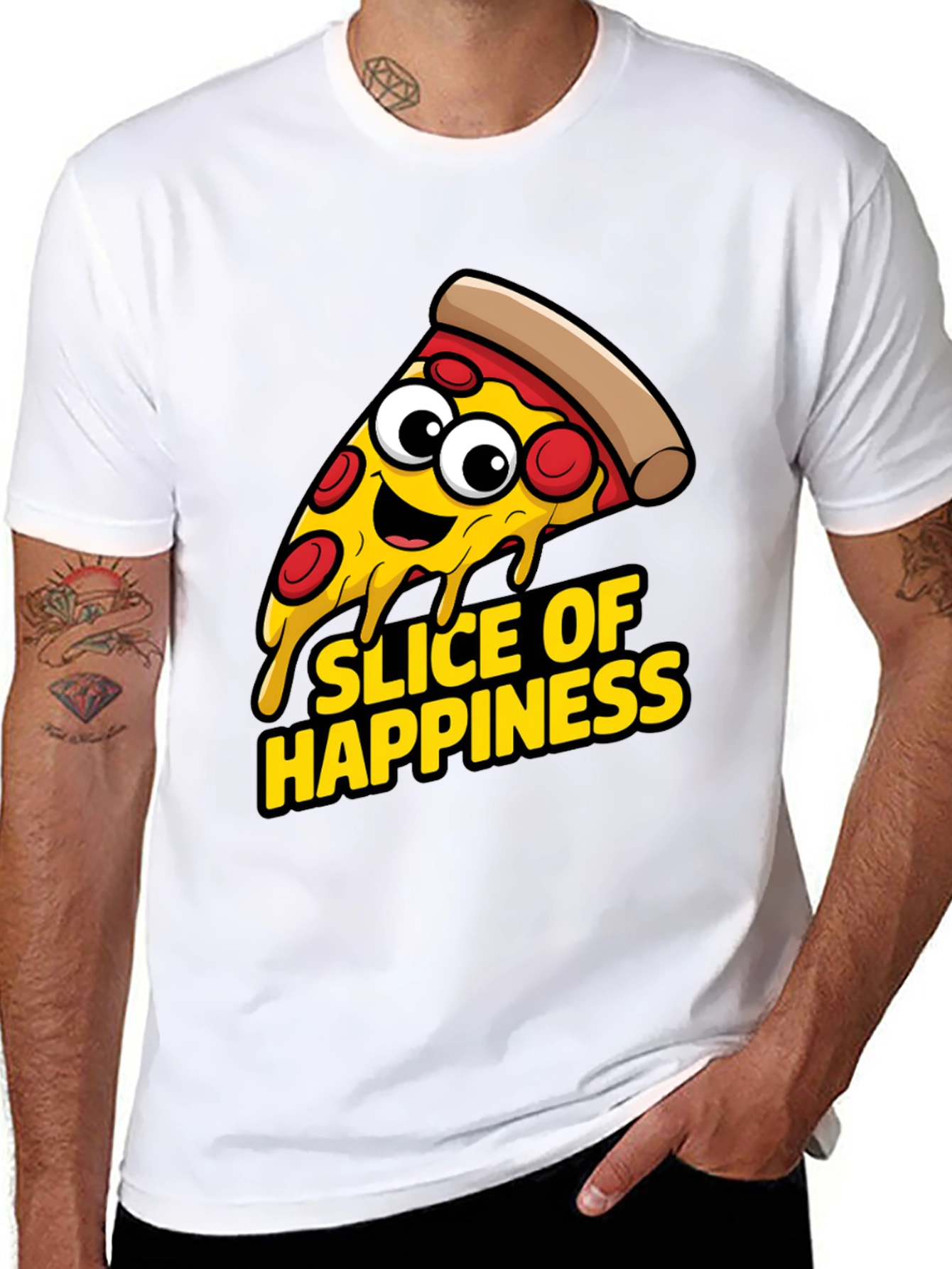 Slice of Happiness T-Shirt - Pizza Lover Apparel