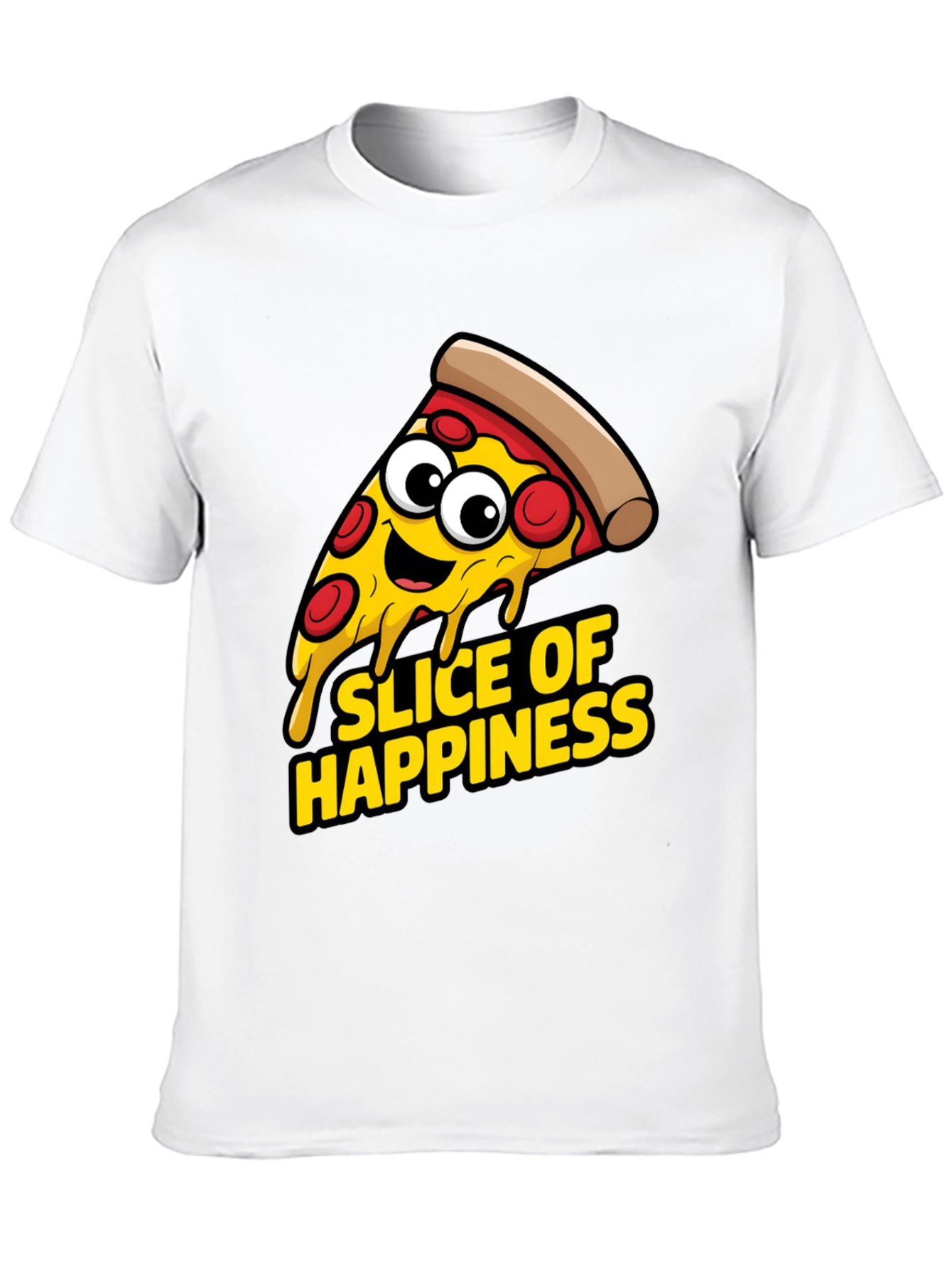 Slice of Happiness T-Shirt - Pizza Lover Apparel