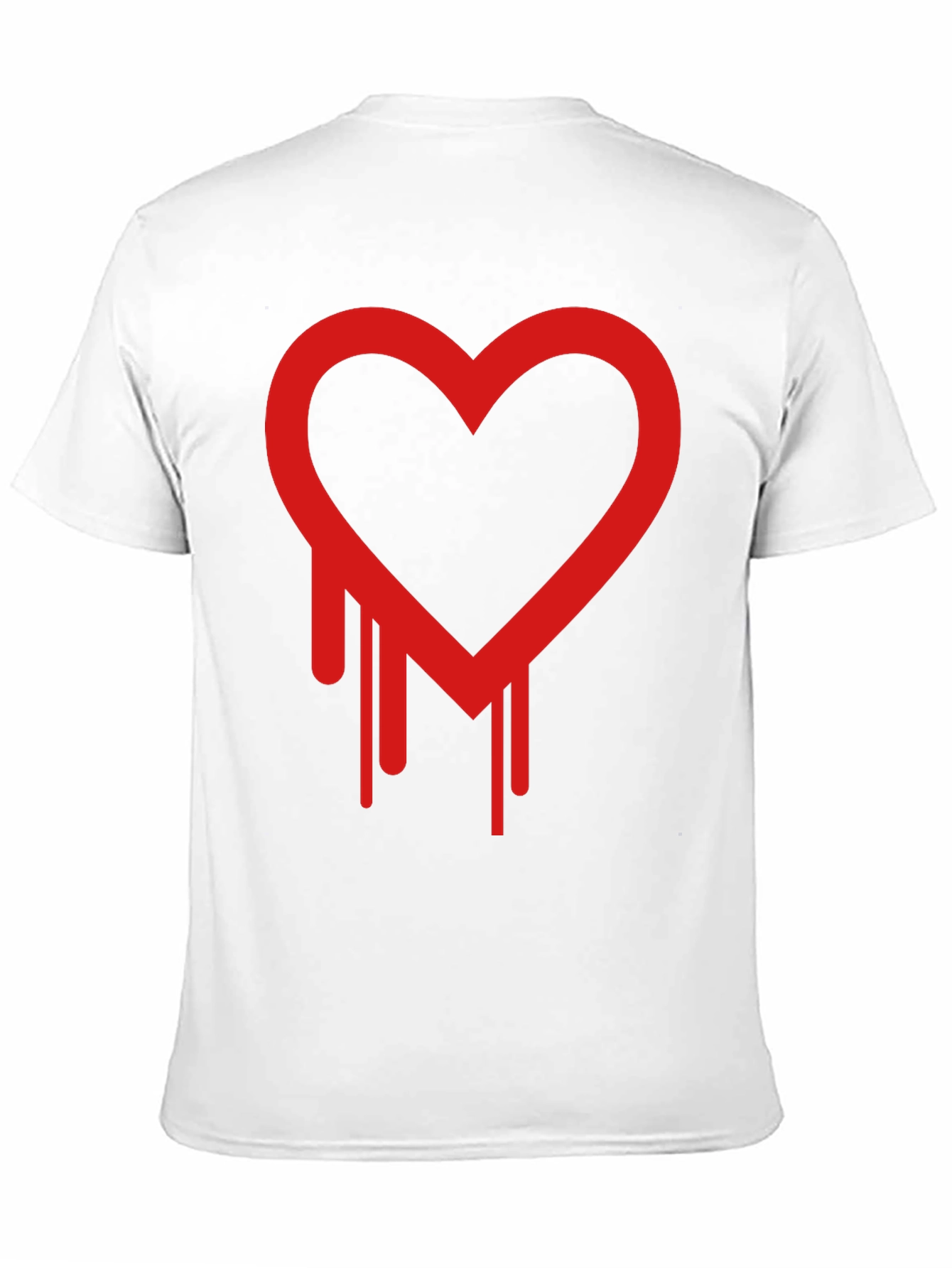 Dripping Heart Graphic Black T-Shirt