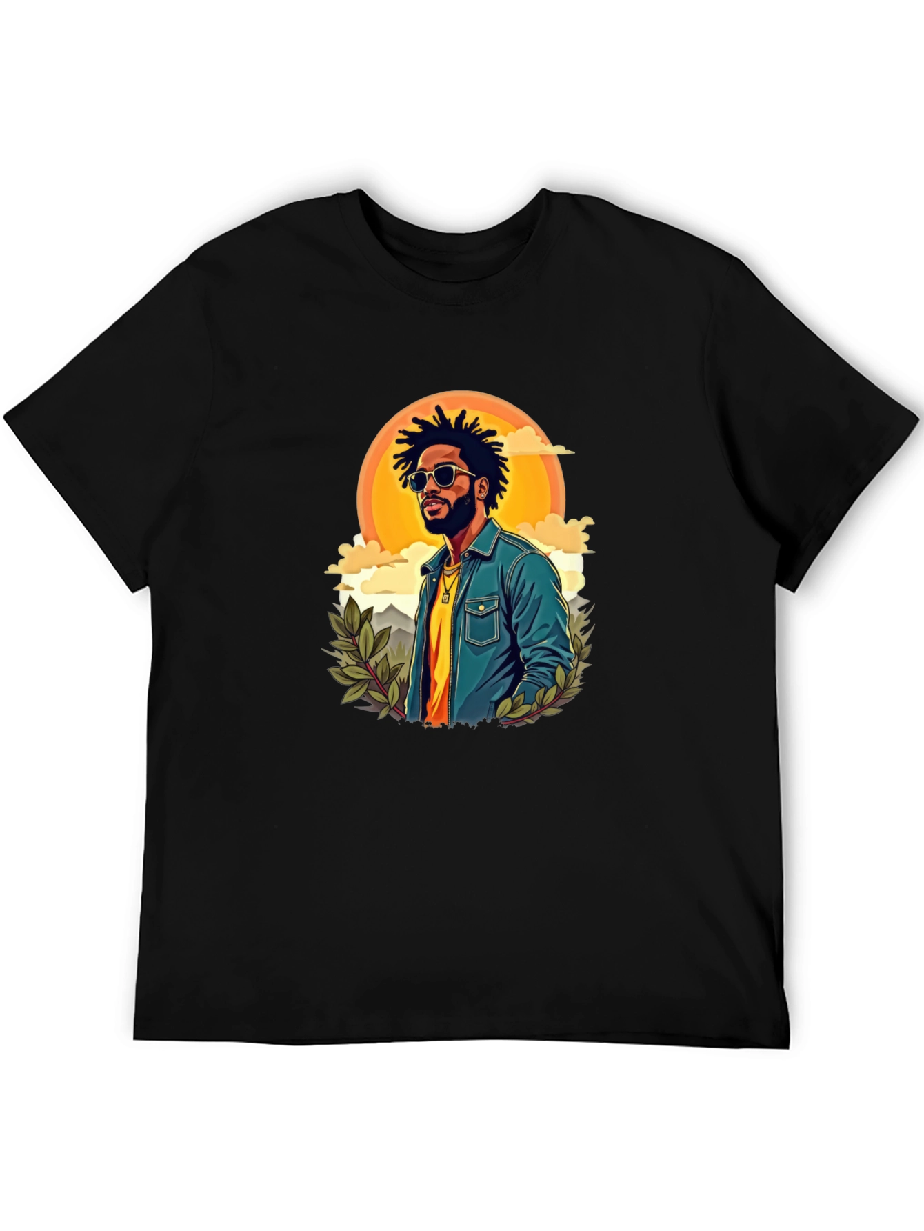 Retro Graphic Tee - Cool Illustrated Man