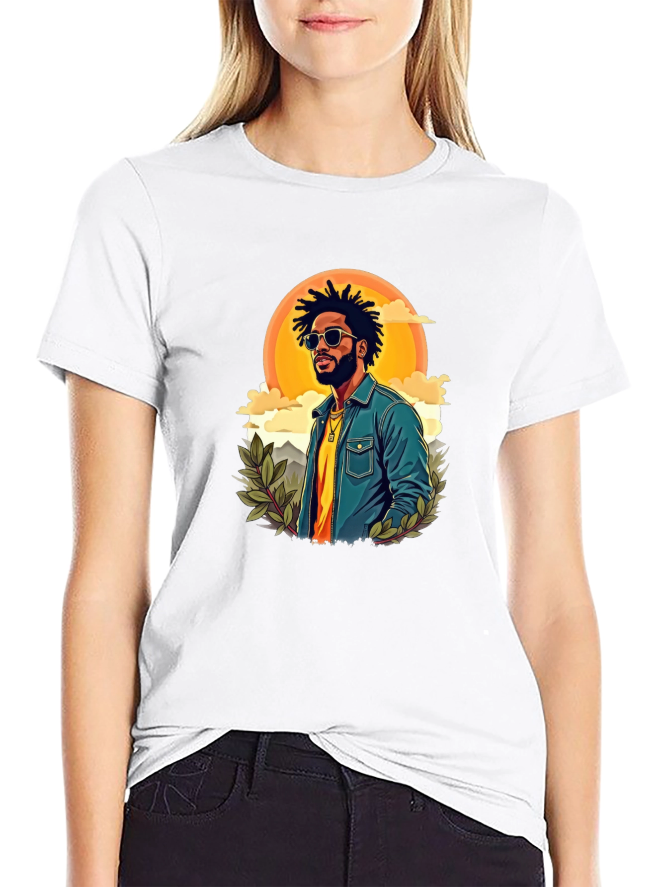 Retro Graphic Tee - Cool Illustrated Man