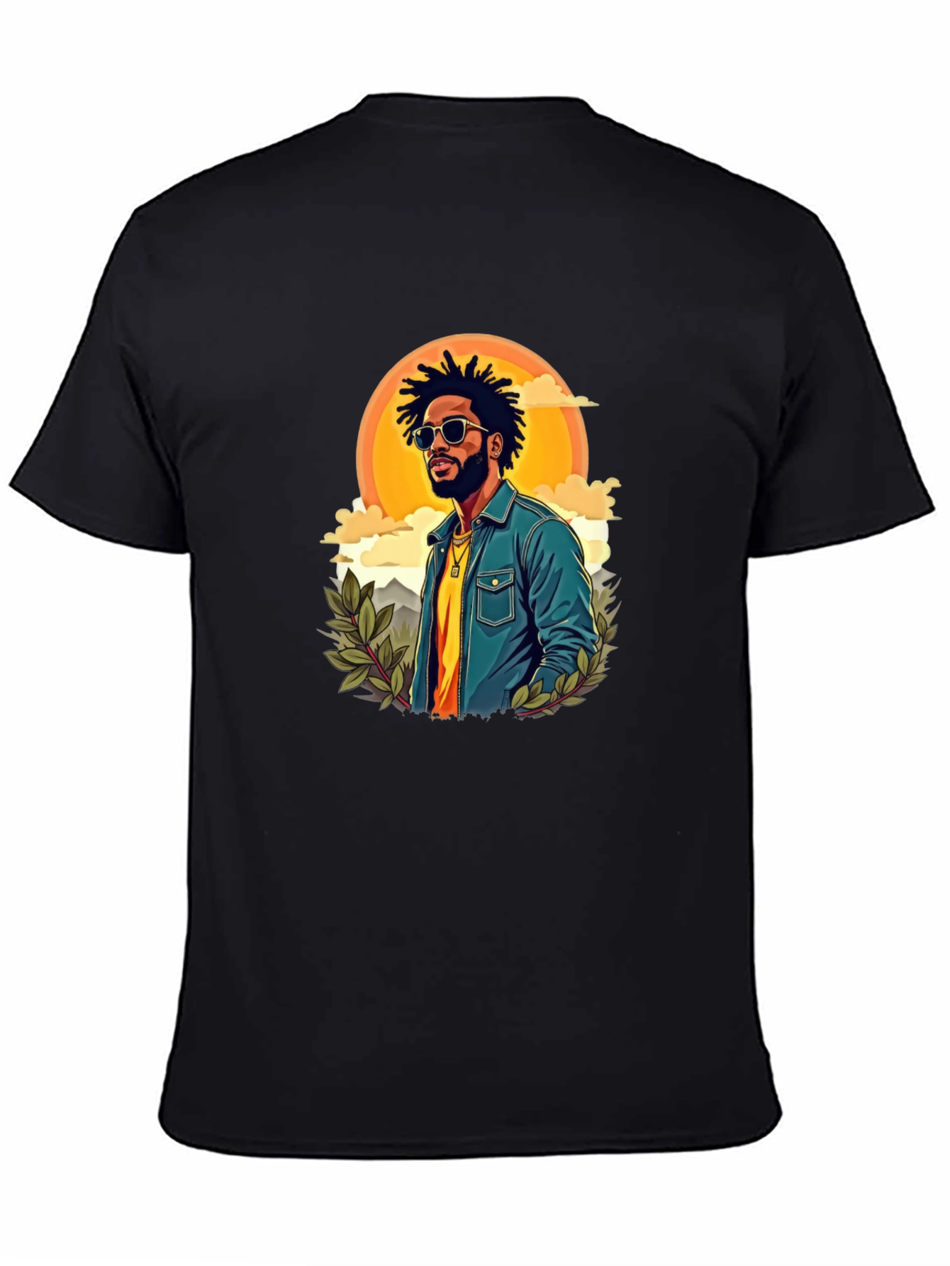 Retro Graphic Tee - Cool Illustrated Man