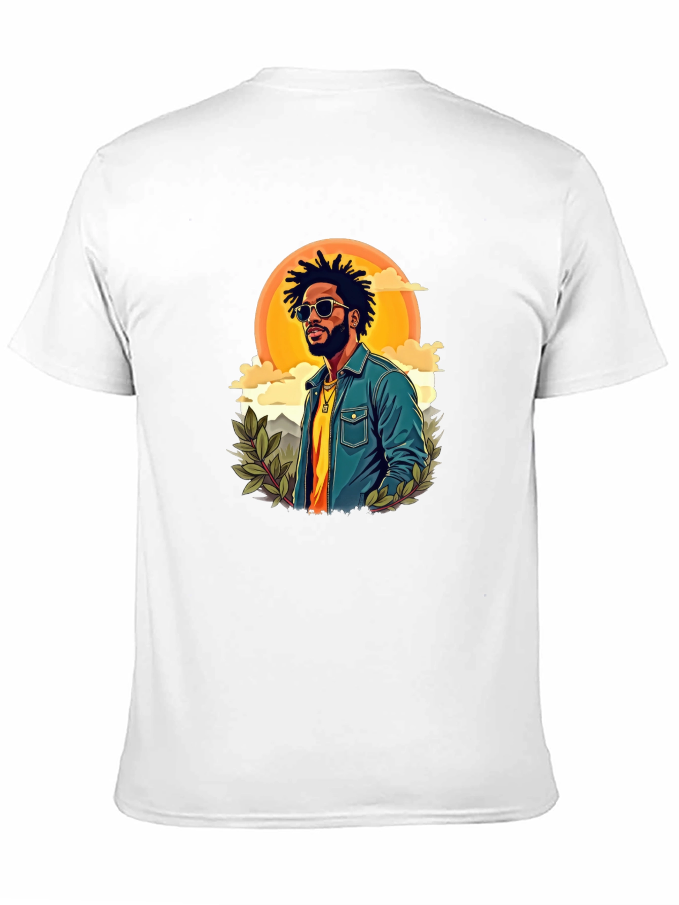 Retro Graphic Tee - Cool Illustrated Man