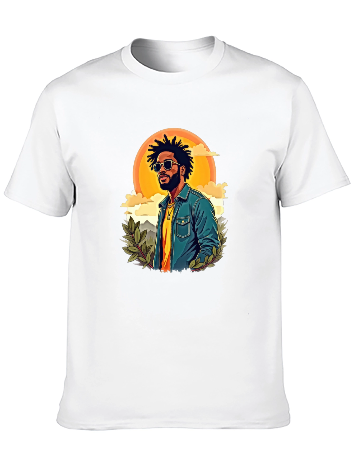 Retro Graphic Tee - Cool Illustrated Man