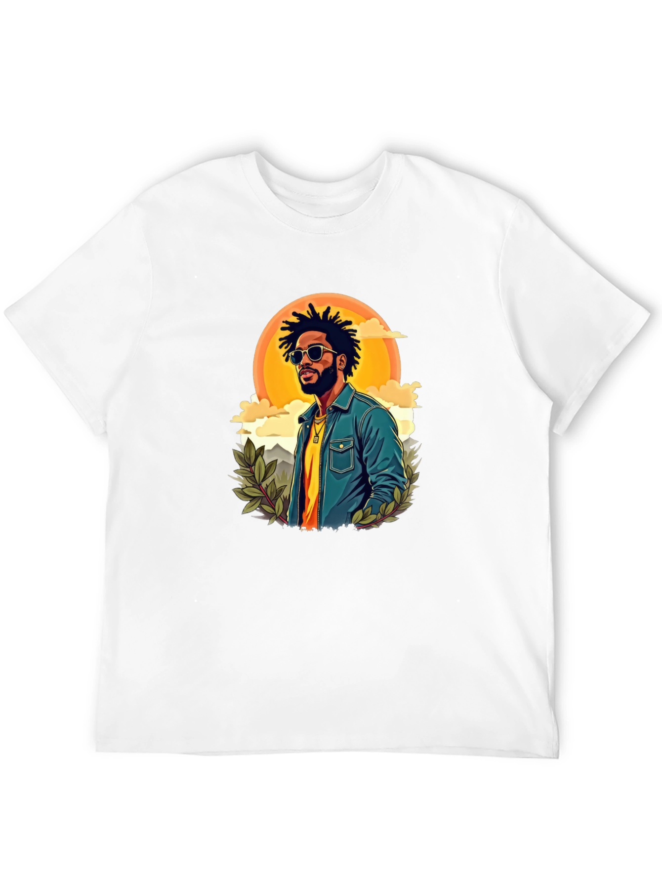 Retro Graphic Tee - Cool Illustrated Man