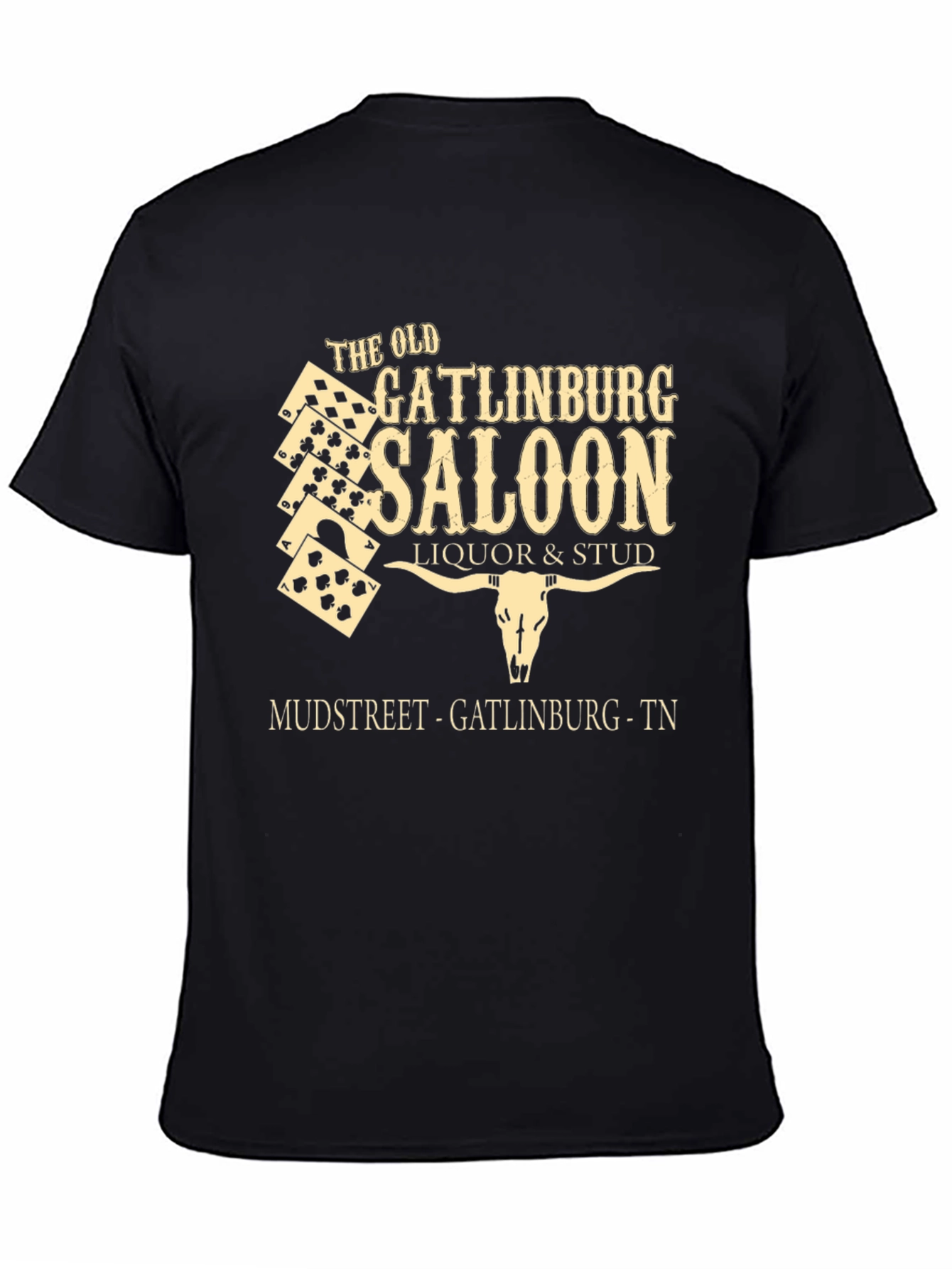 Old Gatlinburg Saloon Black Graphic Tee