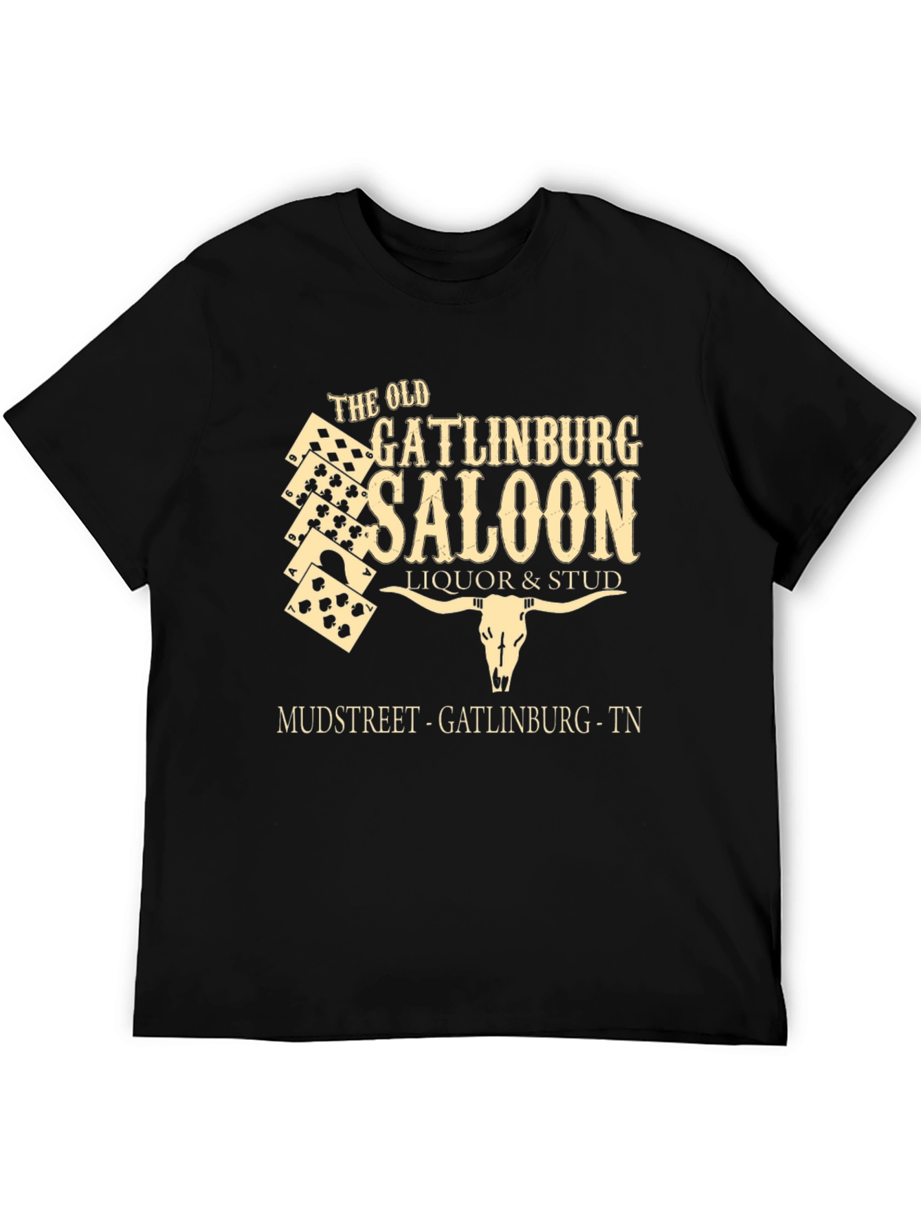Old Gatlinburg Saloon Black Graphic Tee