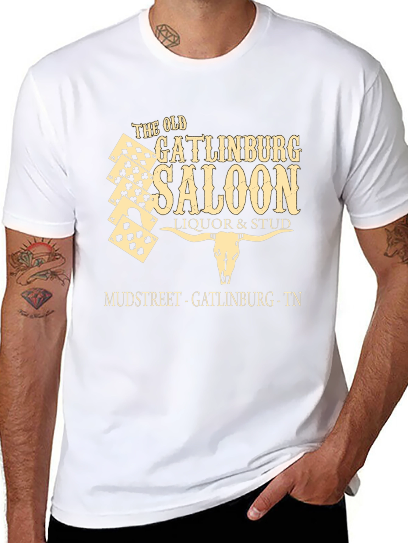 Old Gatlinburg Saloon Black Graphic Tee