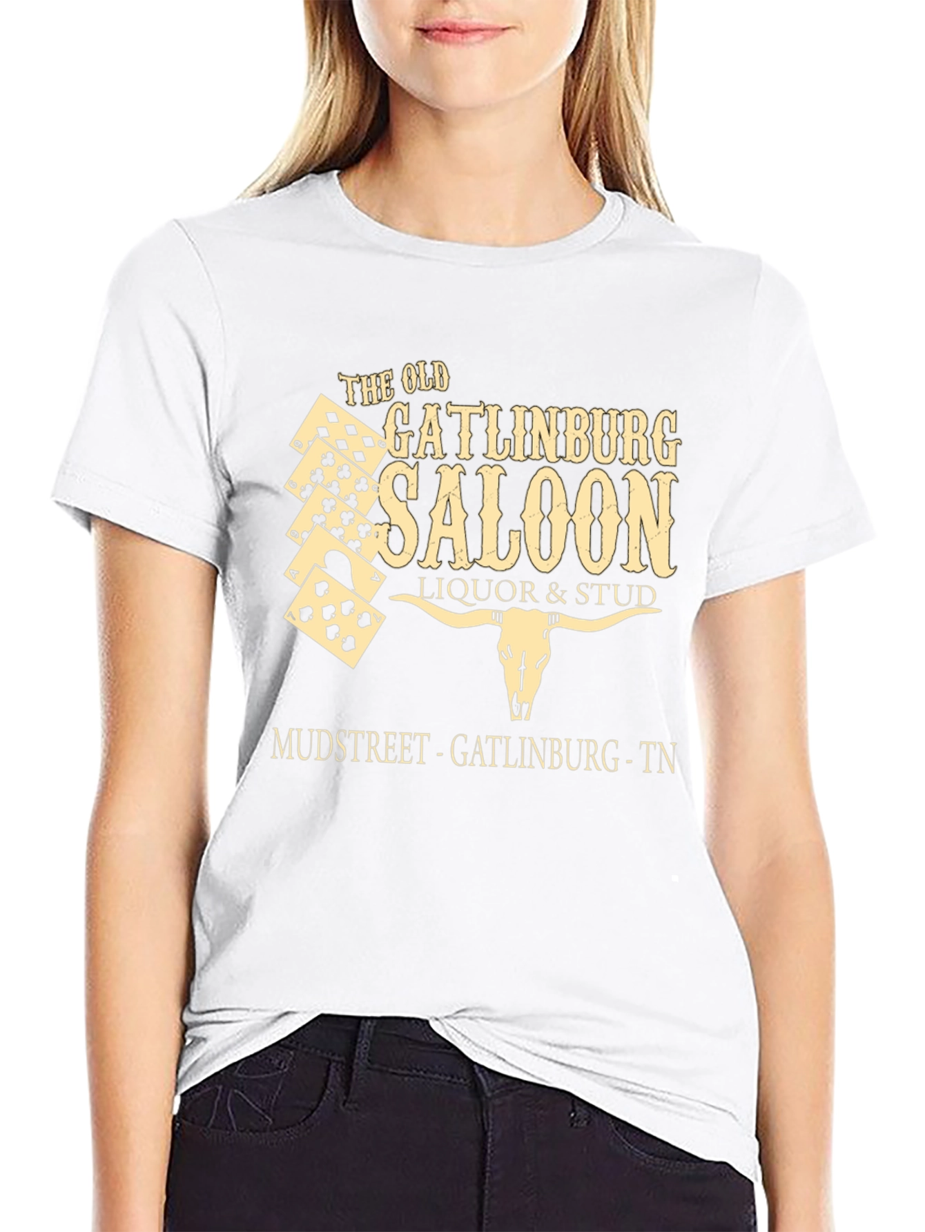 Old Gatlinburg Saloon Black Graphic Tee