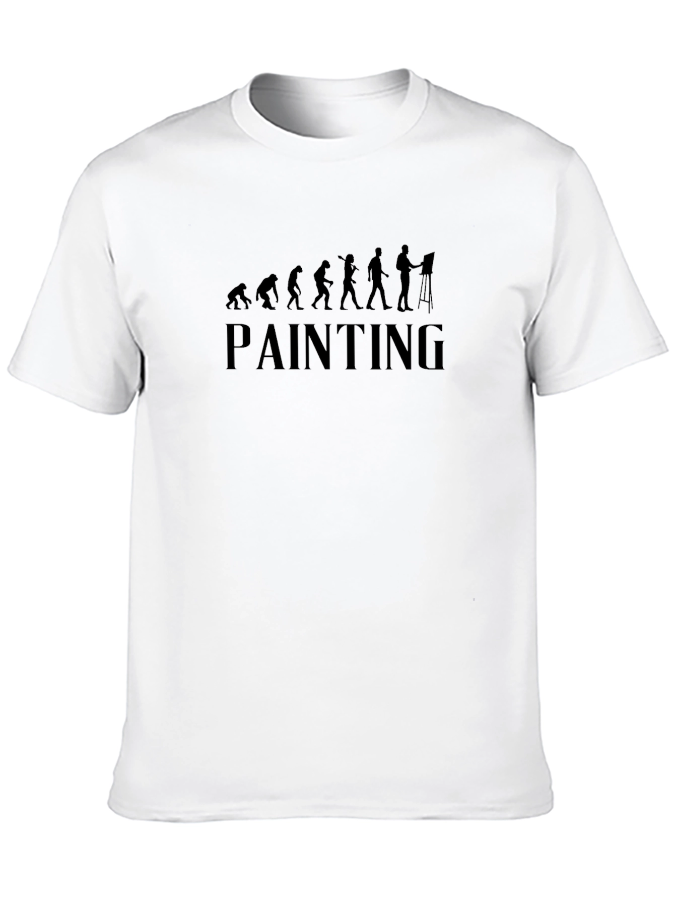 Evolution of Painting Black T-Shirt