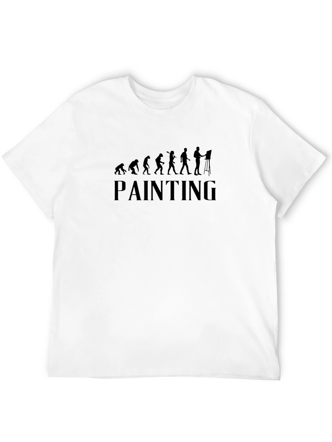 Evolution of Painting Black T-Shirt