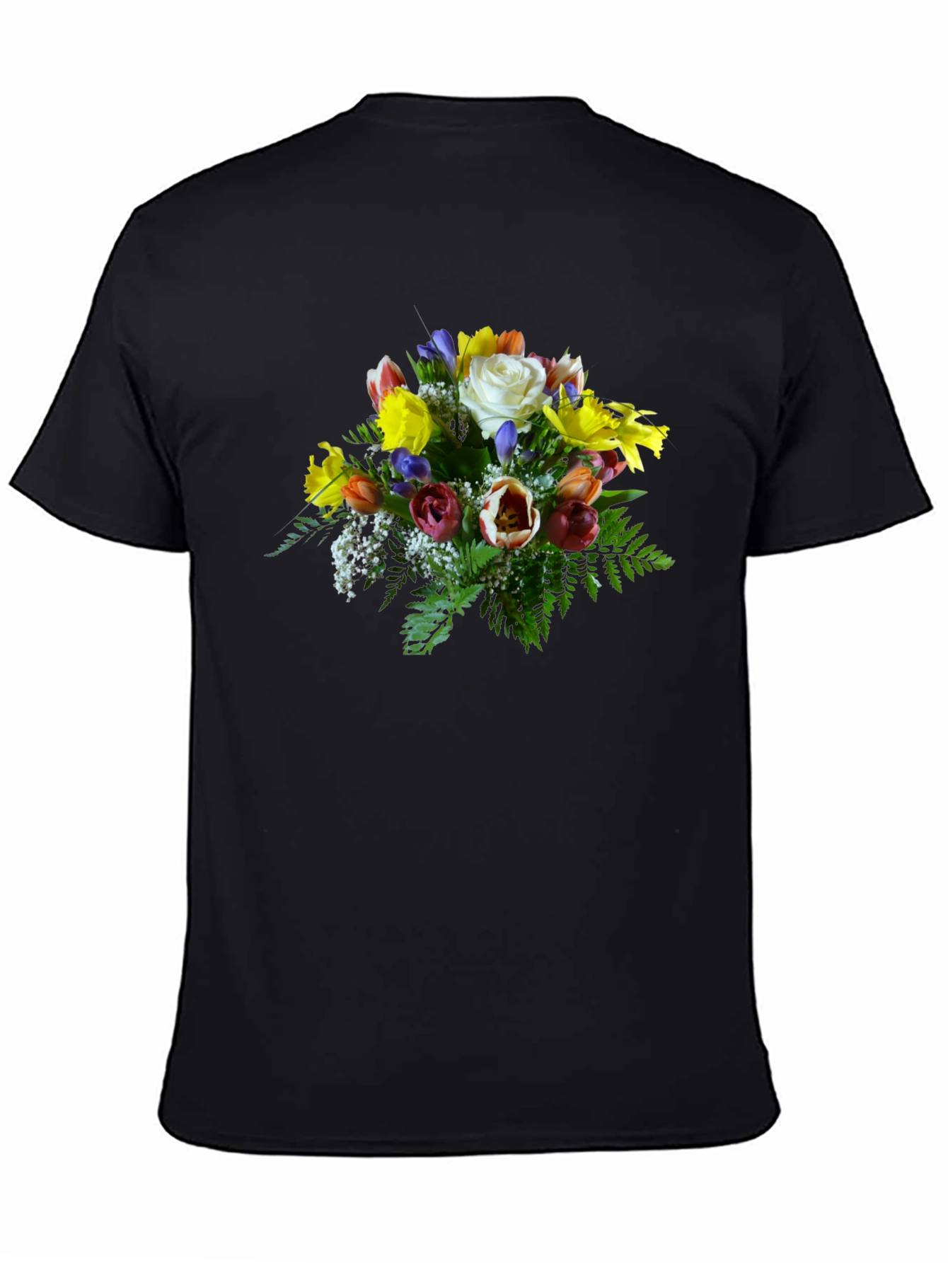 Floral Bouquet Graphic Tee - Unique Design