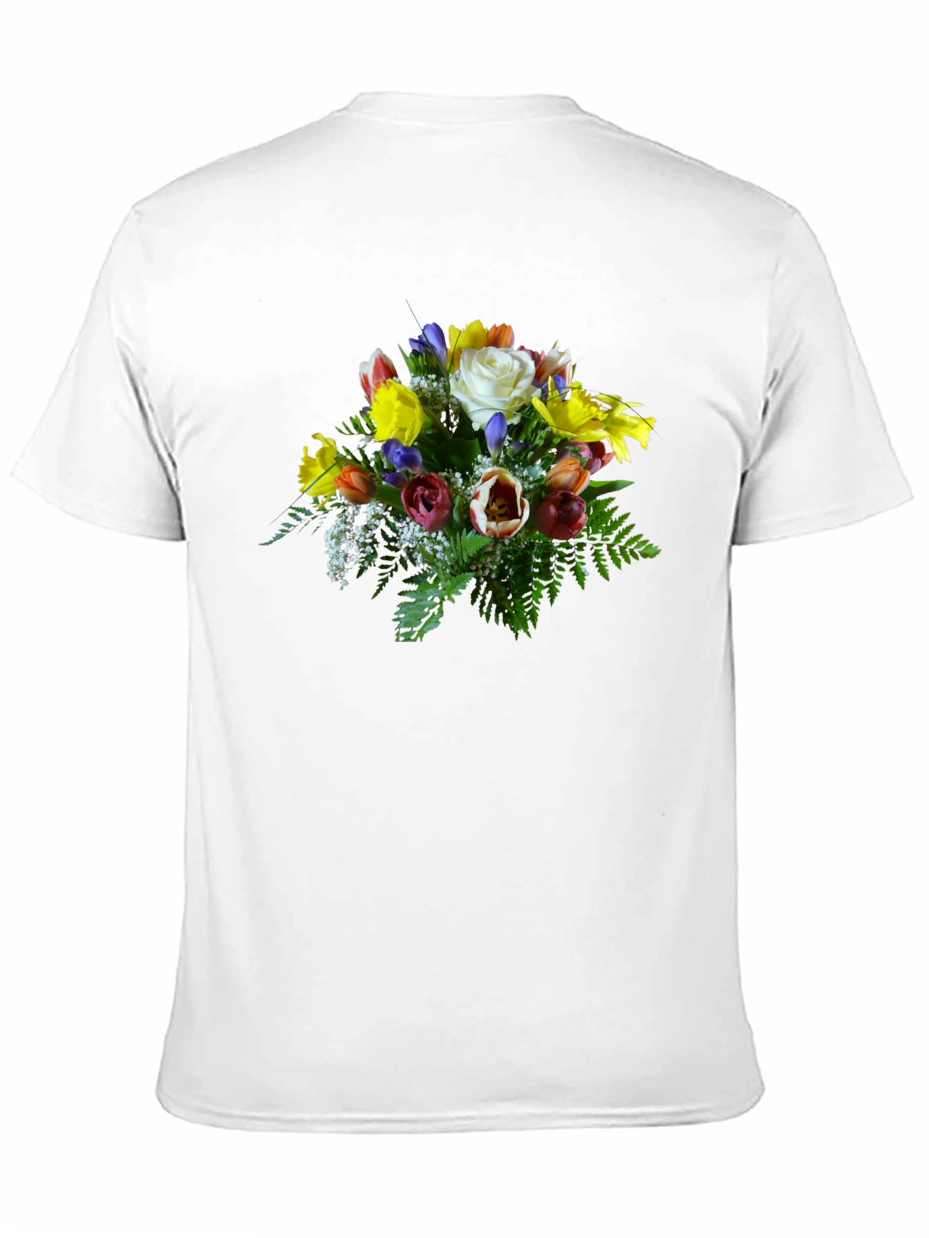 Floral Bouquet Graphic Tee - Unique Design