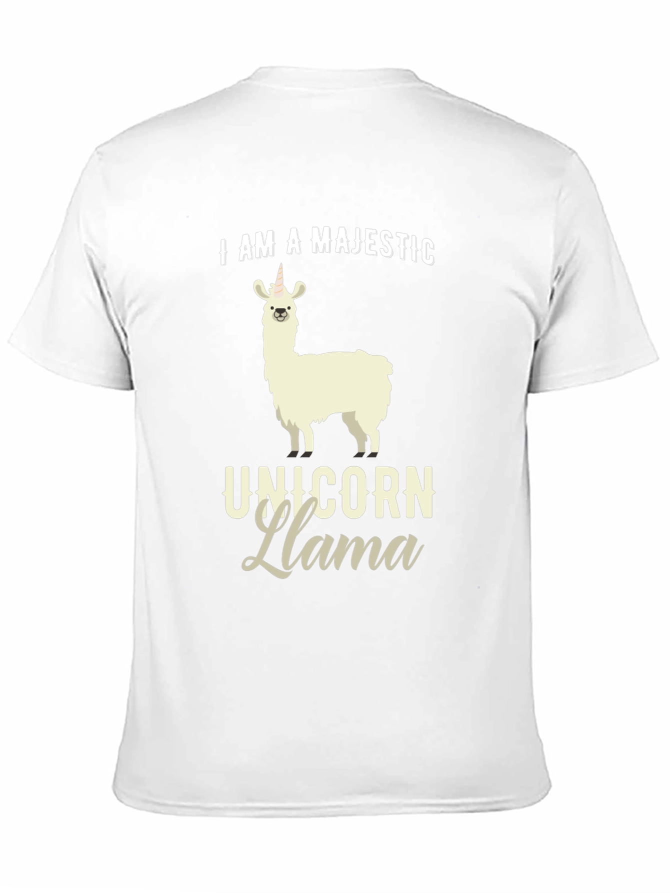 Majestic Unicorn Llama Graphic T-Shirt