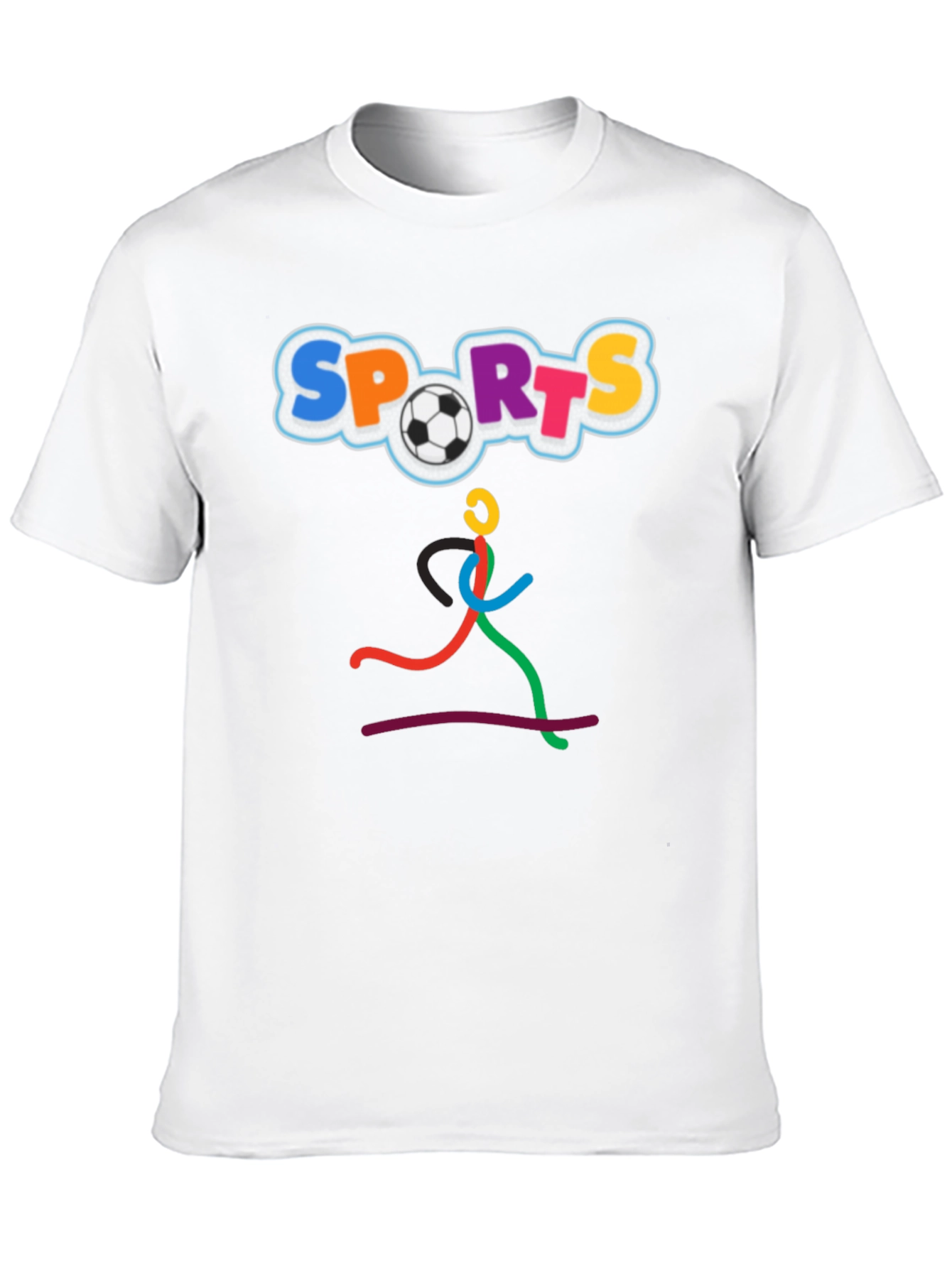 Sports Design Black T-Shirt