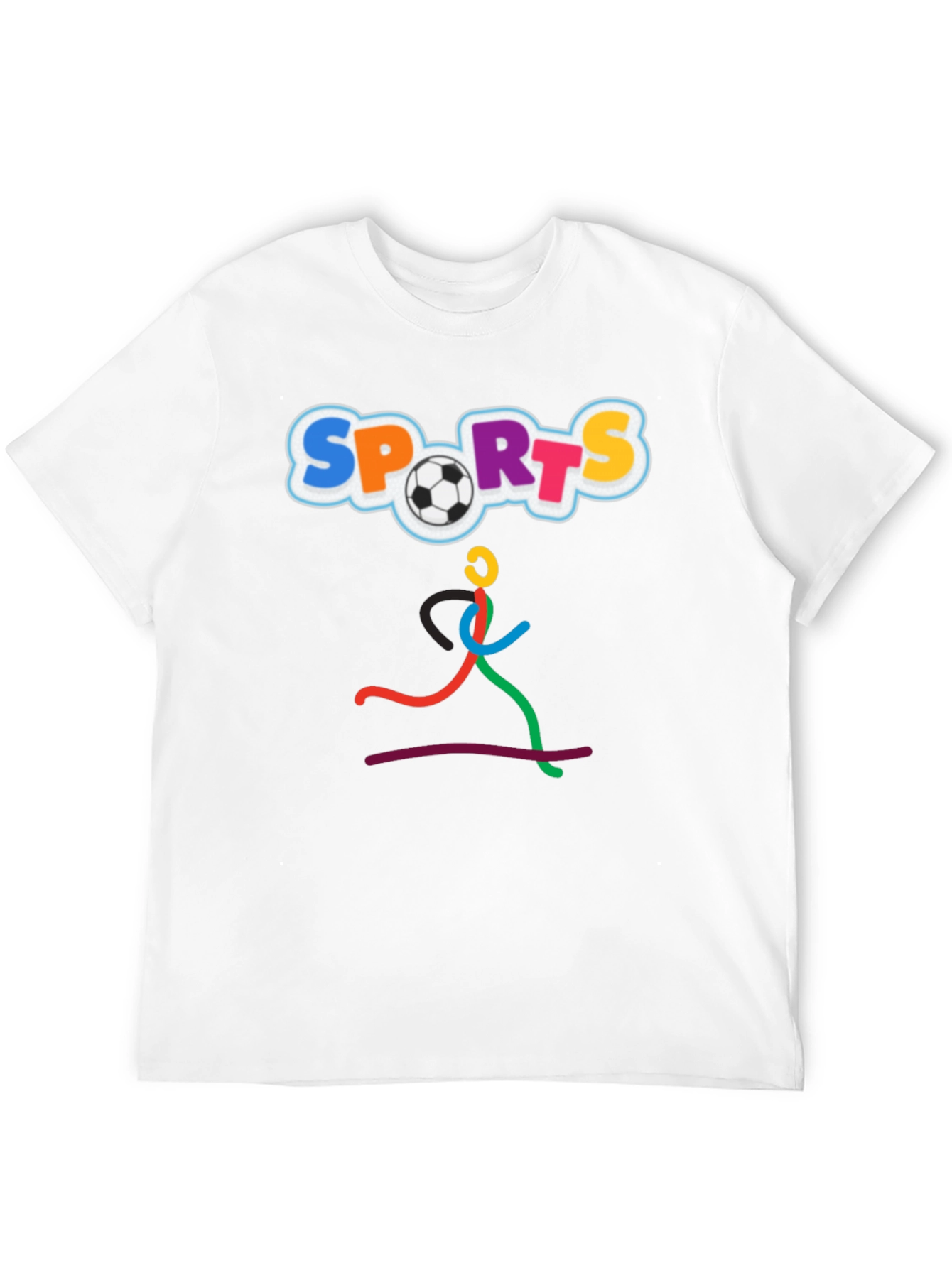 Sports Design Black T-Shirt