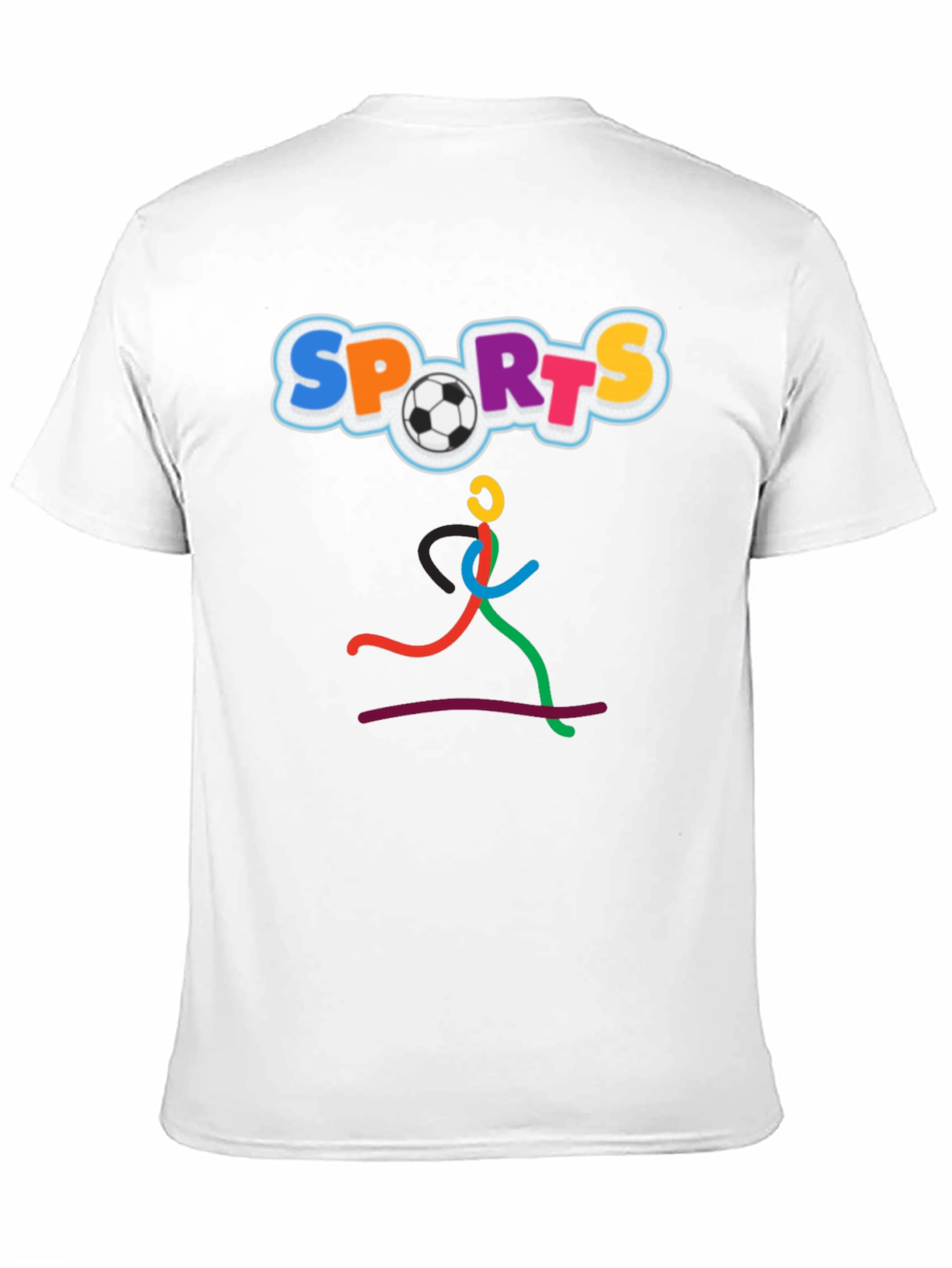 Sports Design Black T-Shirt