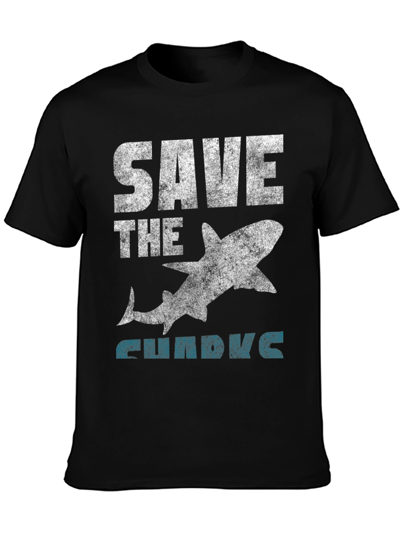 Save the Sharks Graphic Tee - Black