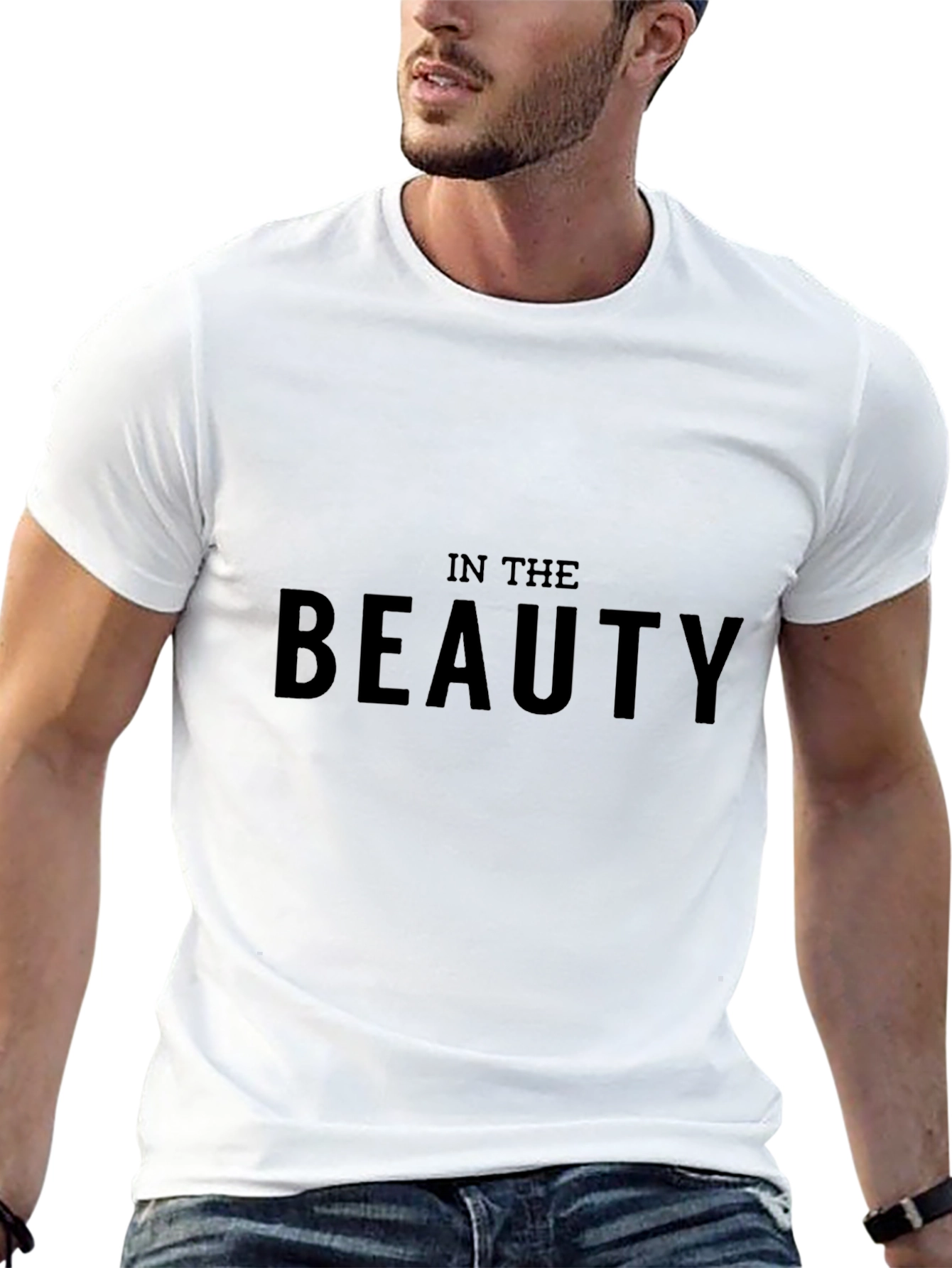 In The Beauty Black Graphic Tee