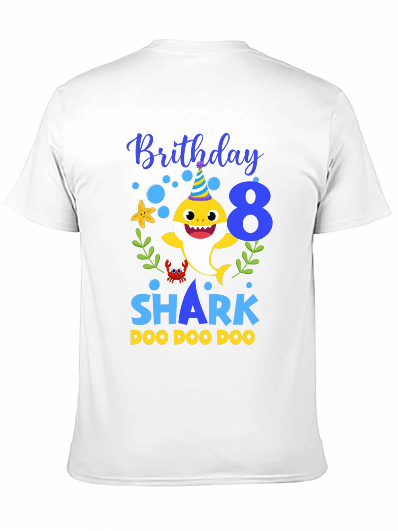 Birthday Shark 8 T-shirt