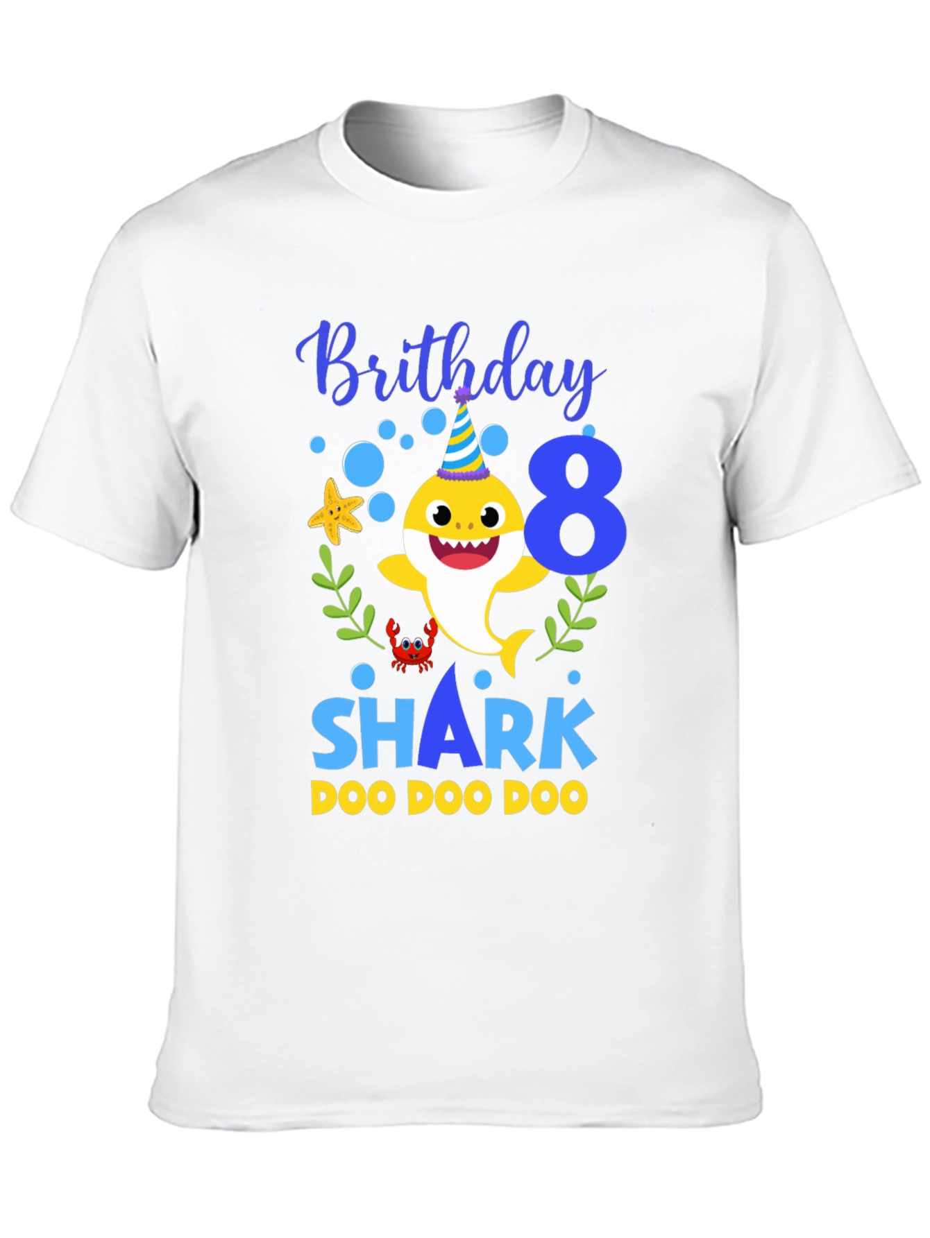 Birthday Shark 8 T-shirt