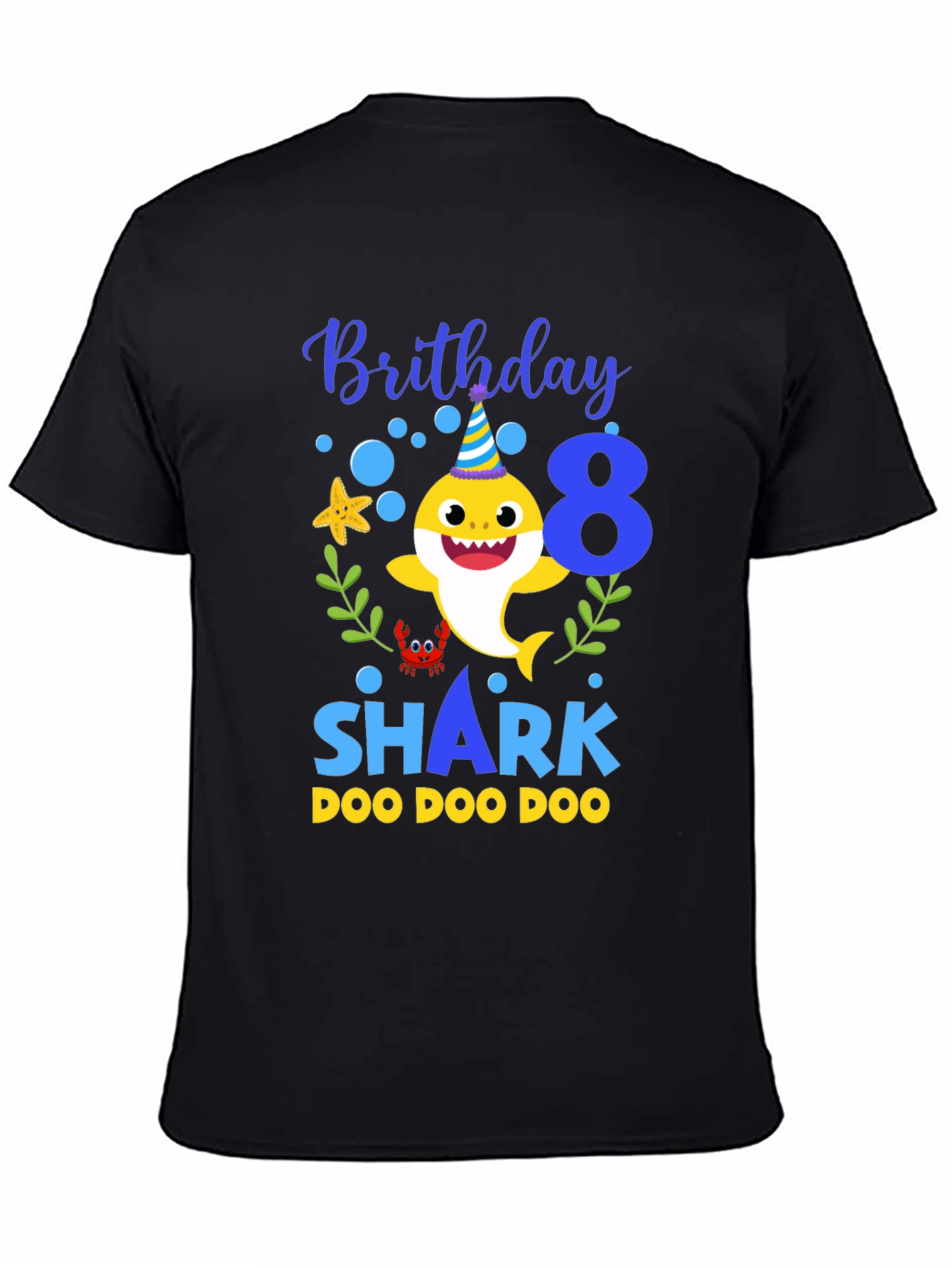 Birthday Shark 8 T-shirt