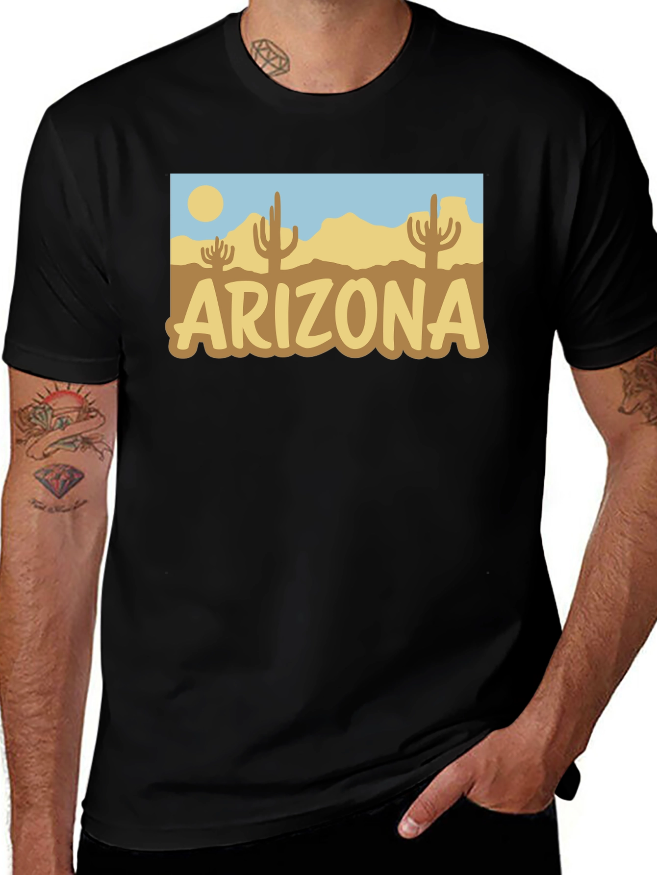 Arizona Desert Graphic Tee - Stylish Cotton T-Shirt