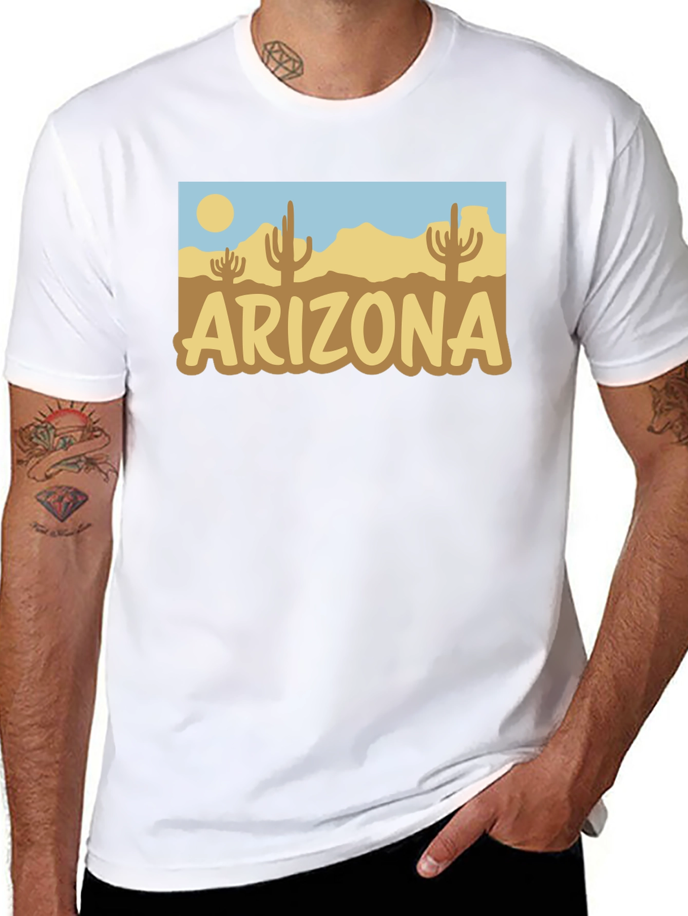 Arizona Desert Graphic Tee - Stylish Cotton T-Shirt