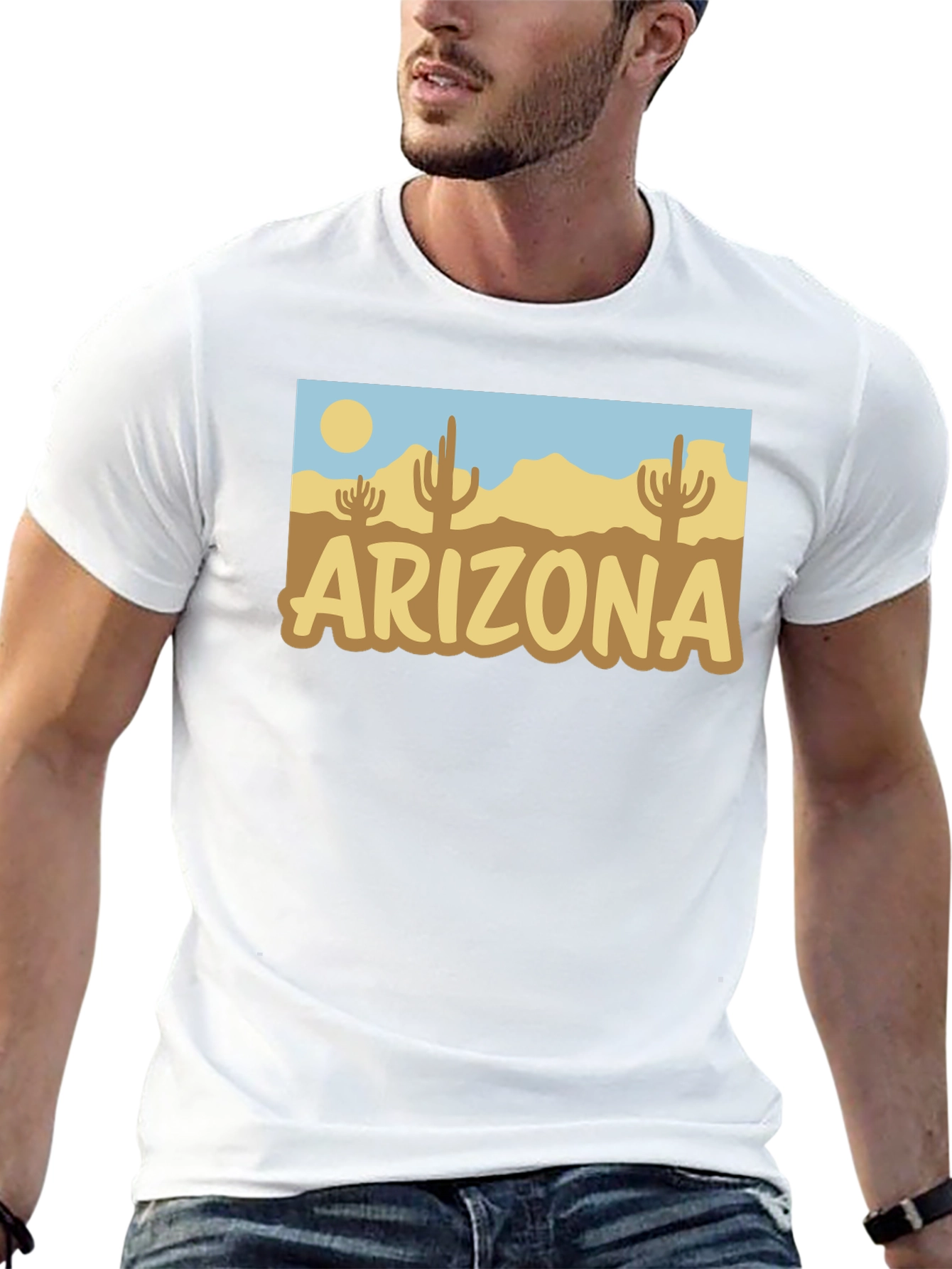 Arizona Desert Graphic Tee - Stylish Cotton T-Shirt