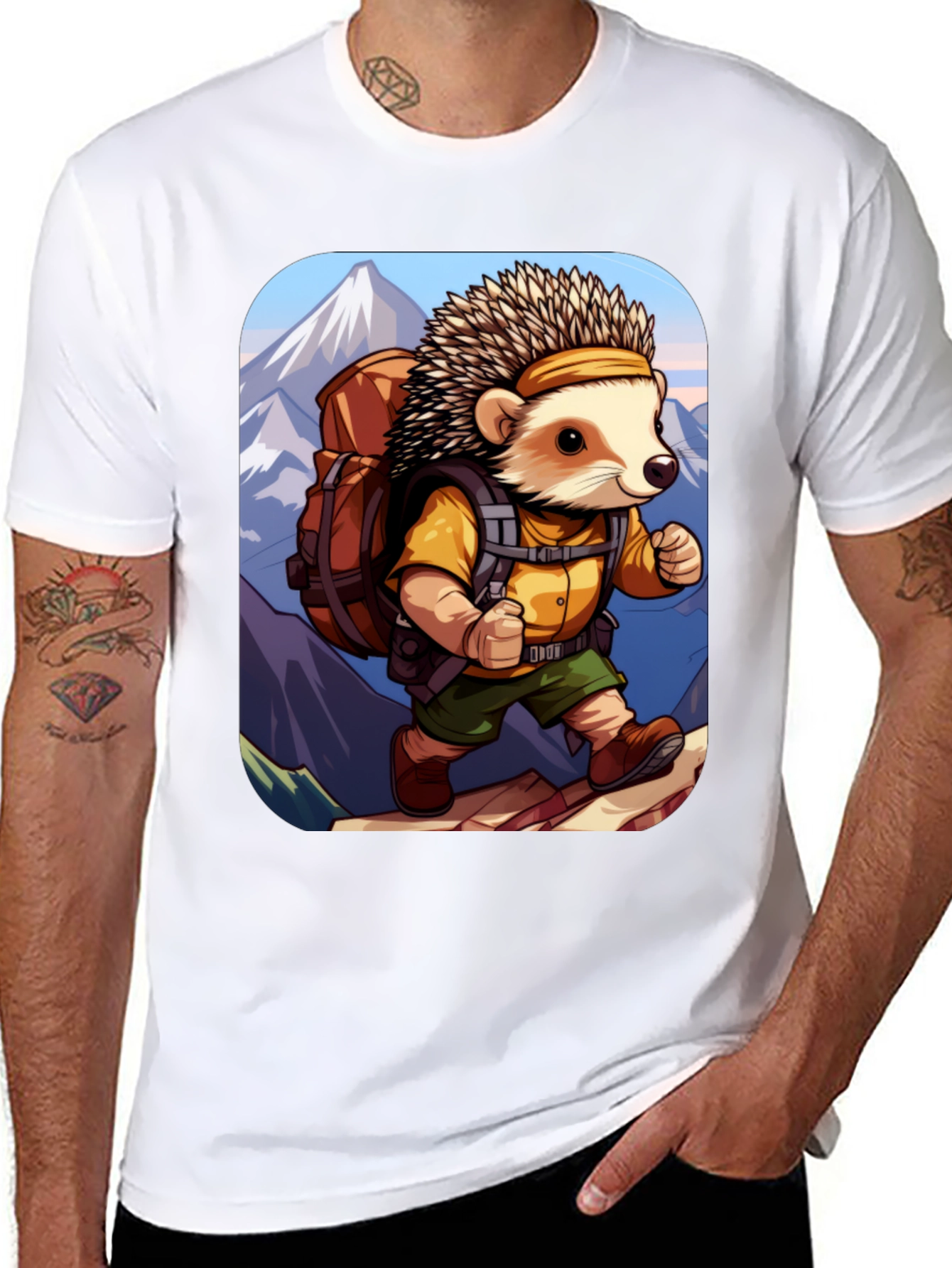 Hiking Hedgehog T-Shirt