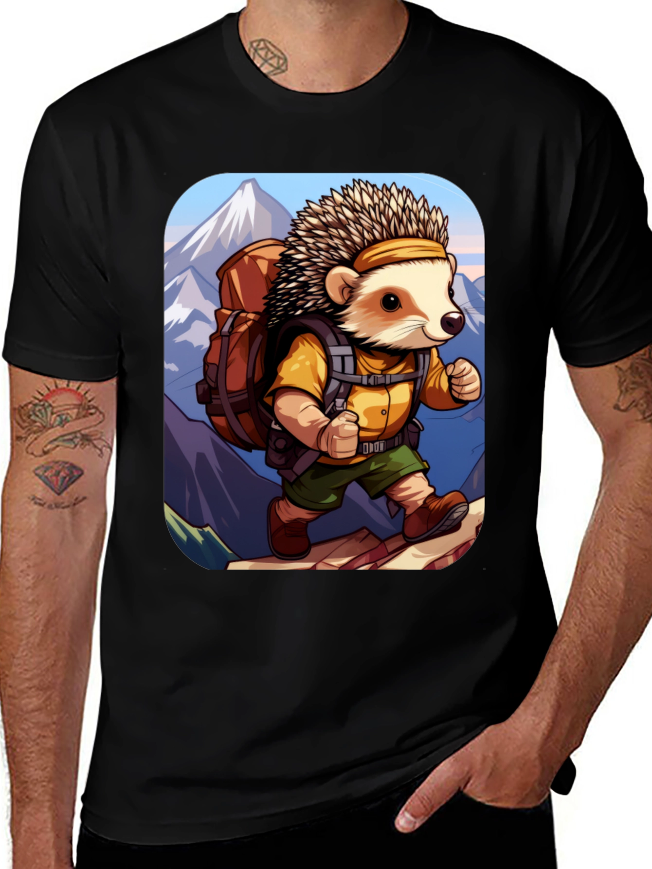 Hiking Hedgehog T-Shirt