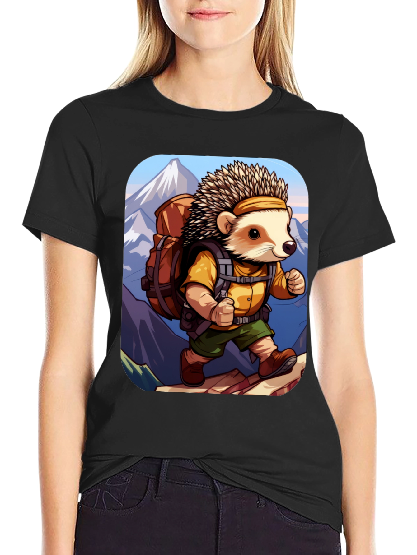 Hiking Hedgehog T-Shirt