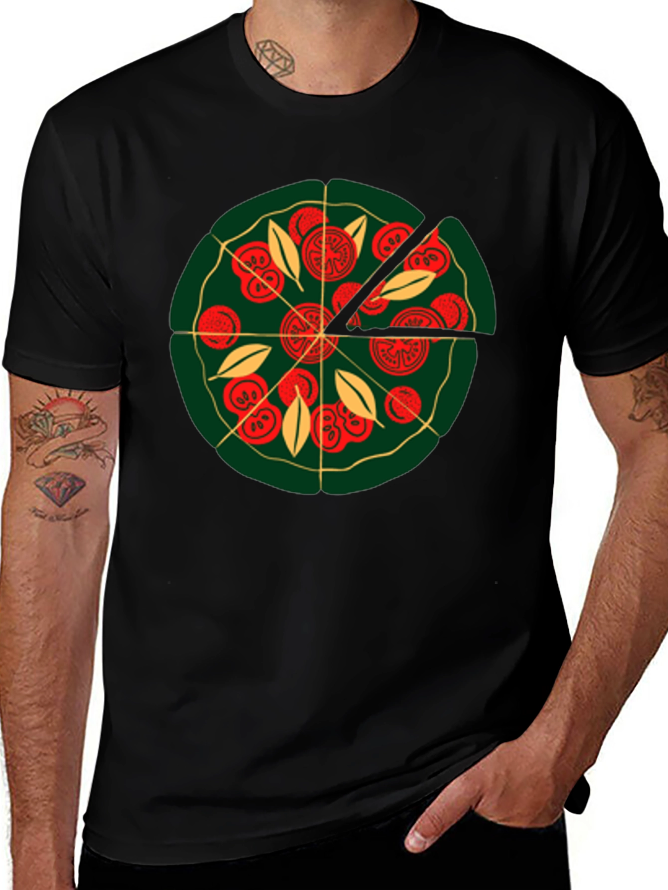 Pizza Graphic Tee - Unique Food Lovers T-Shirt