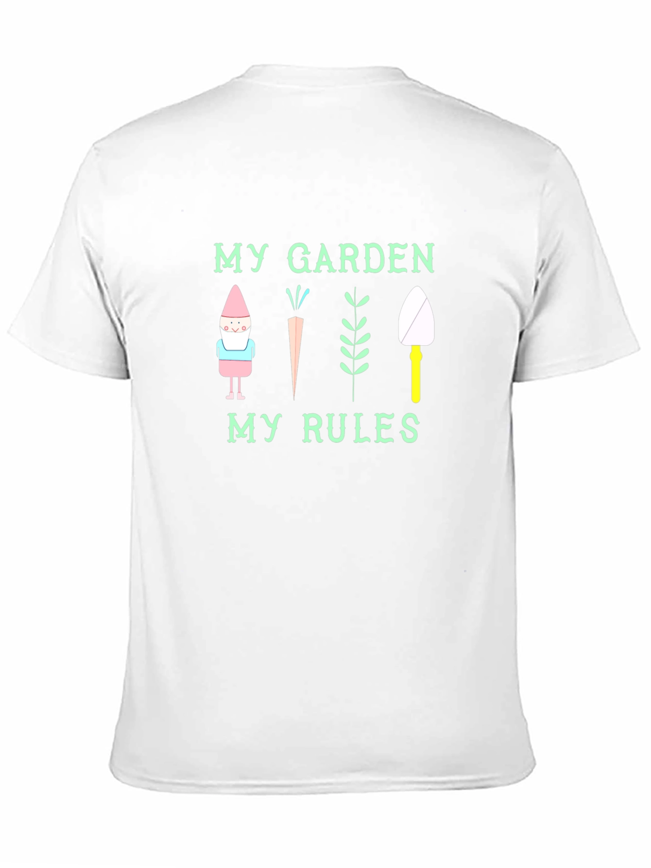My Garden My Rules Black Graphic T-Shirt