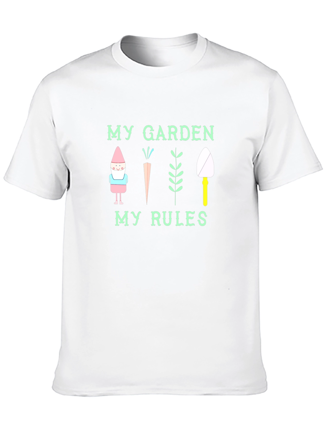 My Garden My Rules Black Graphic T-Shirt