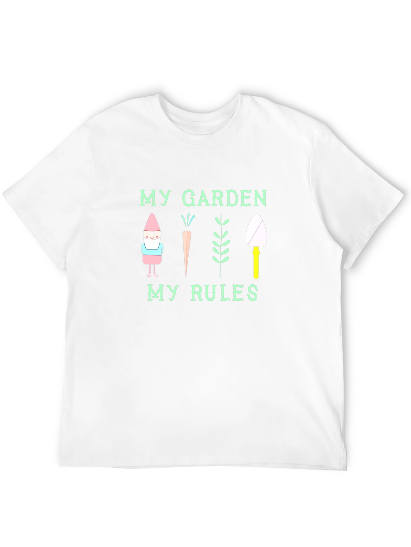 My Garden My Rules Black Graphic T-Shirt