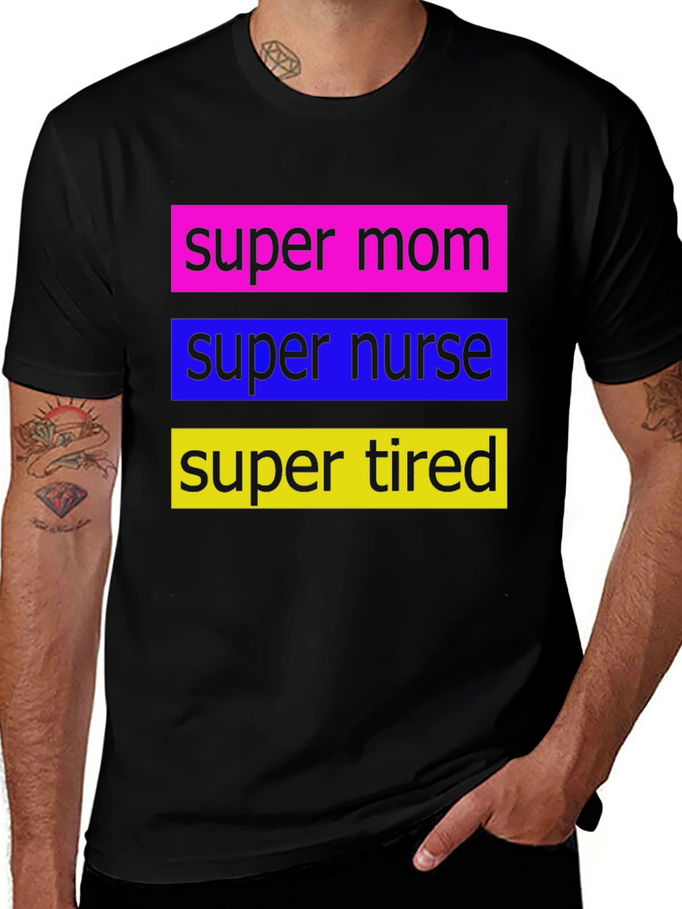 Super Mom Nurse Tired T-Shirt