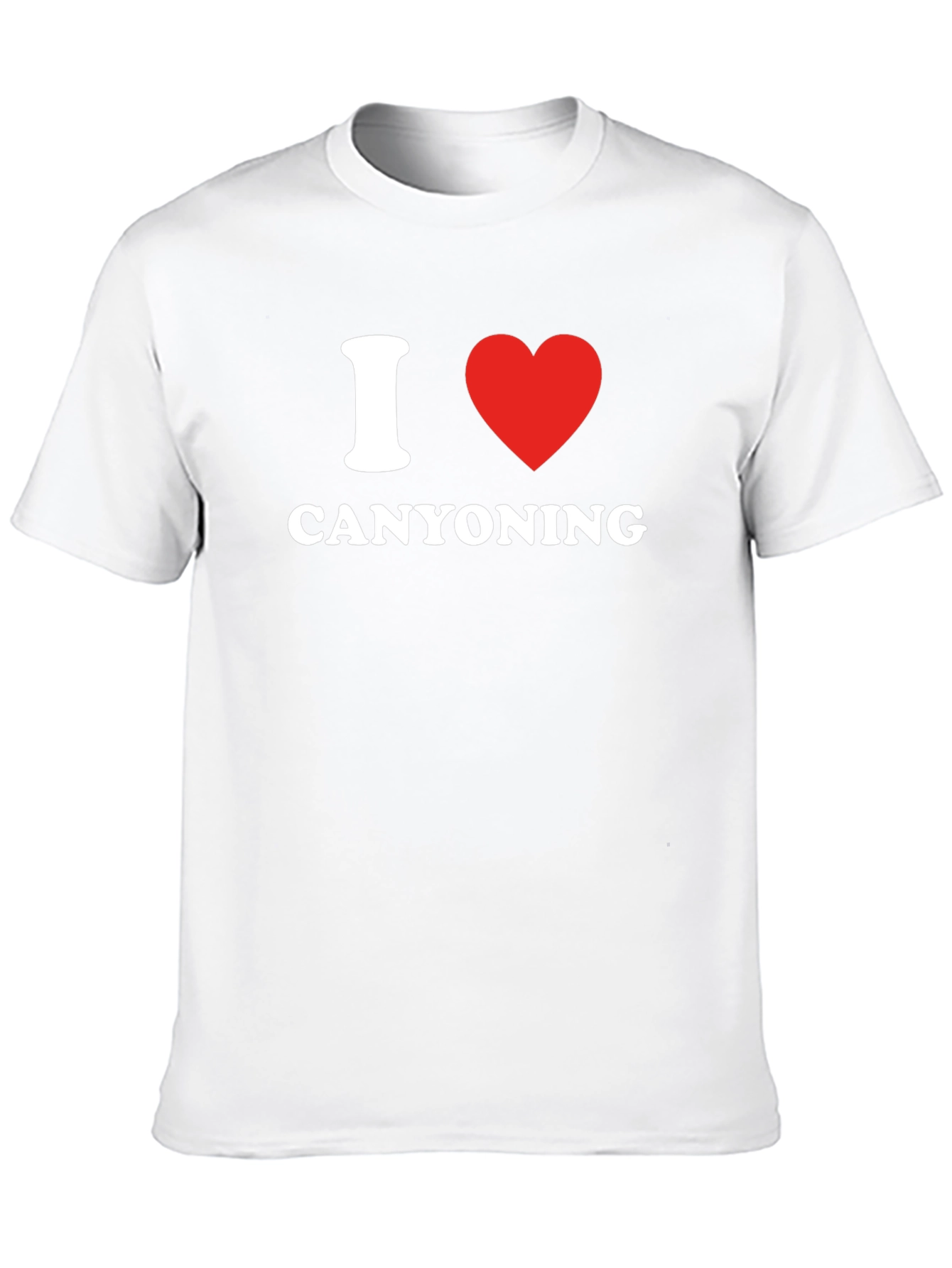 I Love Canyoning Black T-Shirt