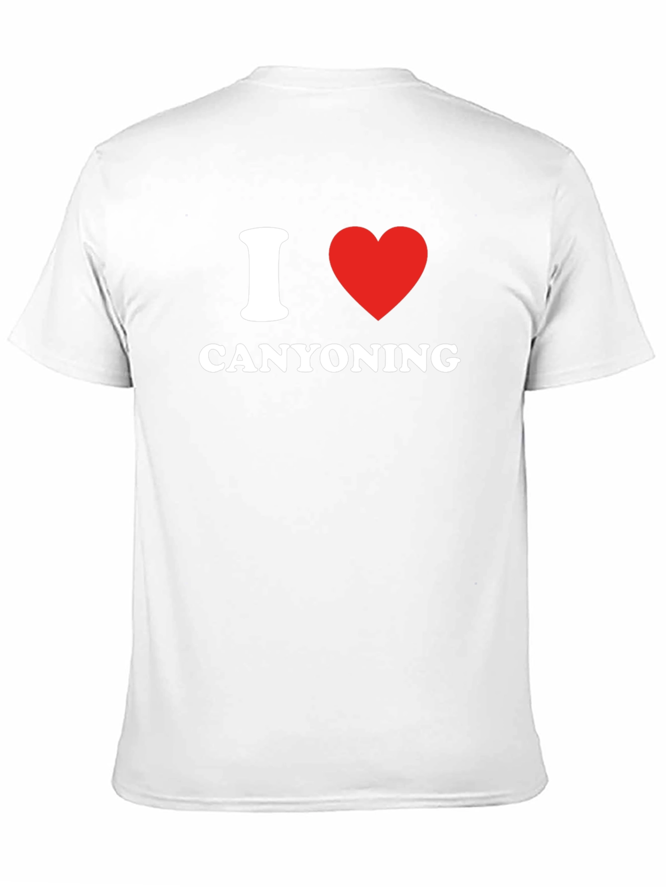 I Love Canyoning Black T-Shirt