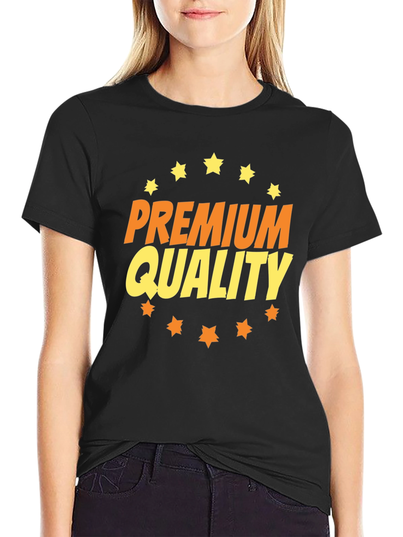 Premium Quality Graphic T-Shirt - Black