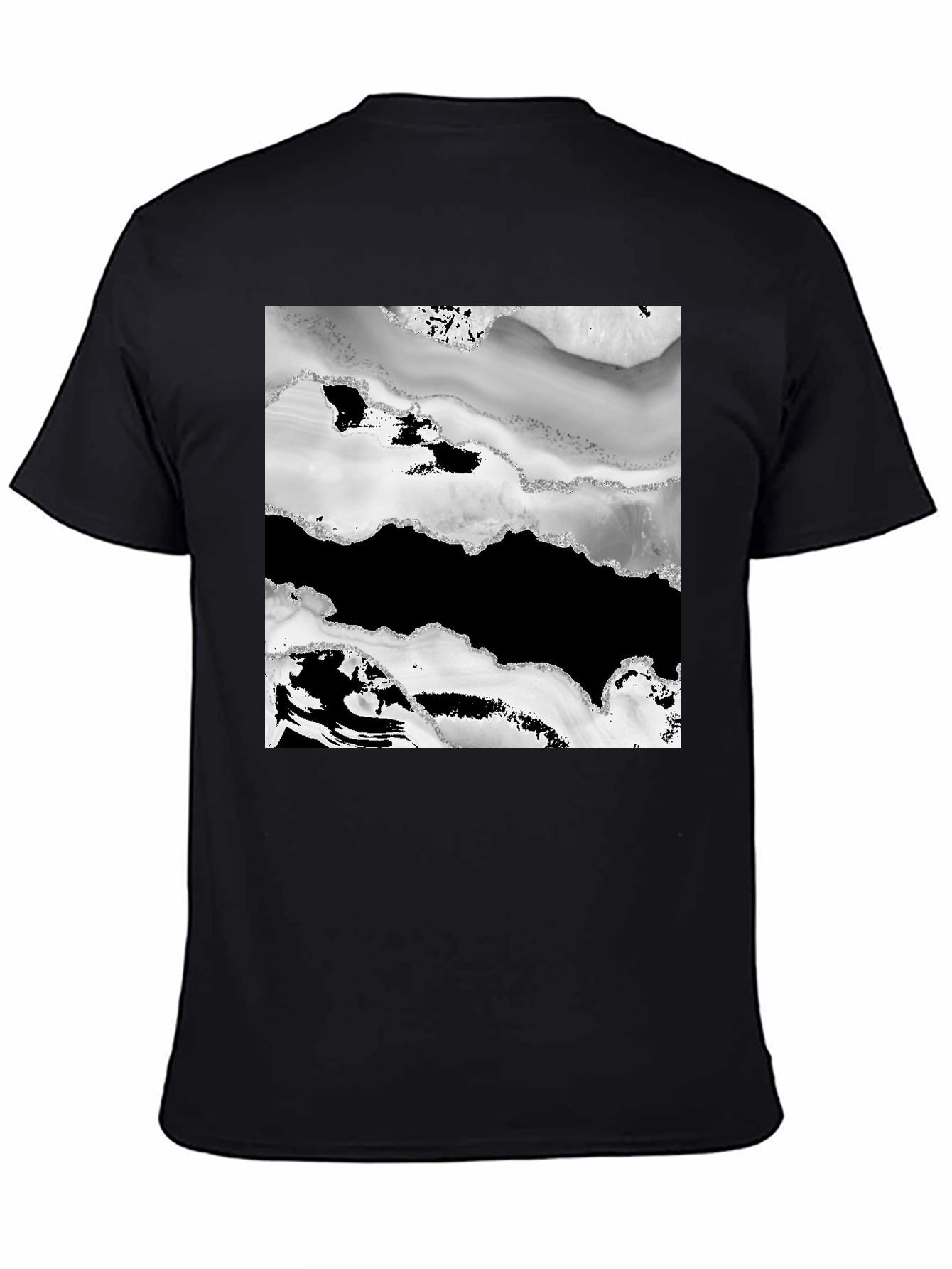 Abstract Black & White Graphic Tee