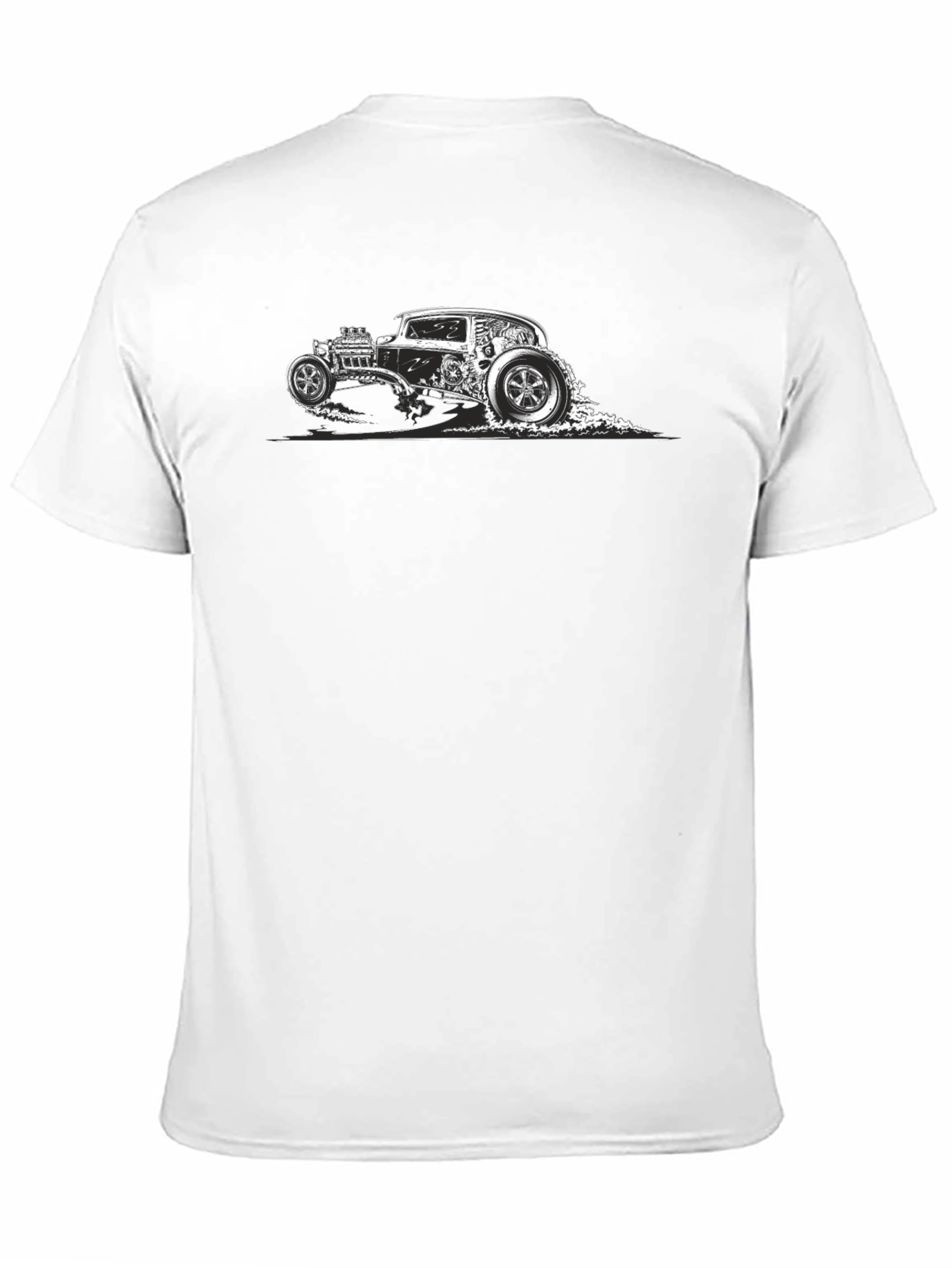 Hot Rod Car Graphic Black T-Shirt