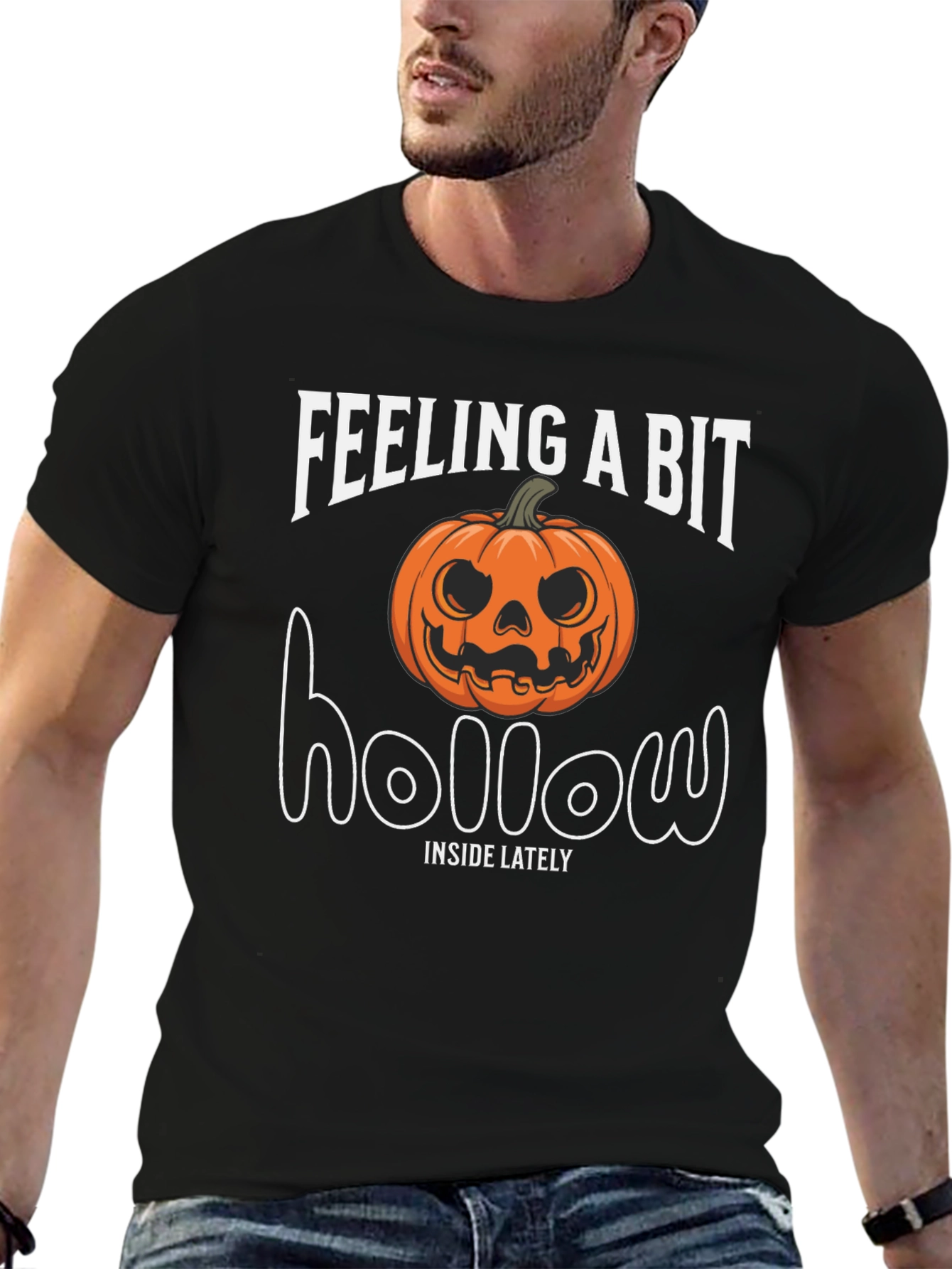 Feeling A Bit Hollow Halloween Pumpkin T-Shirt