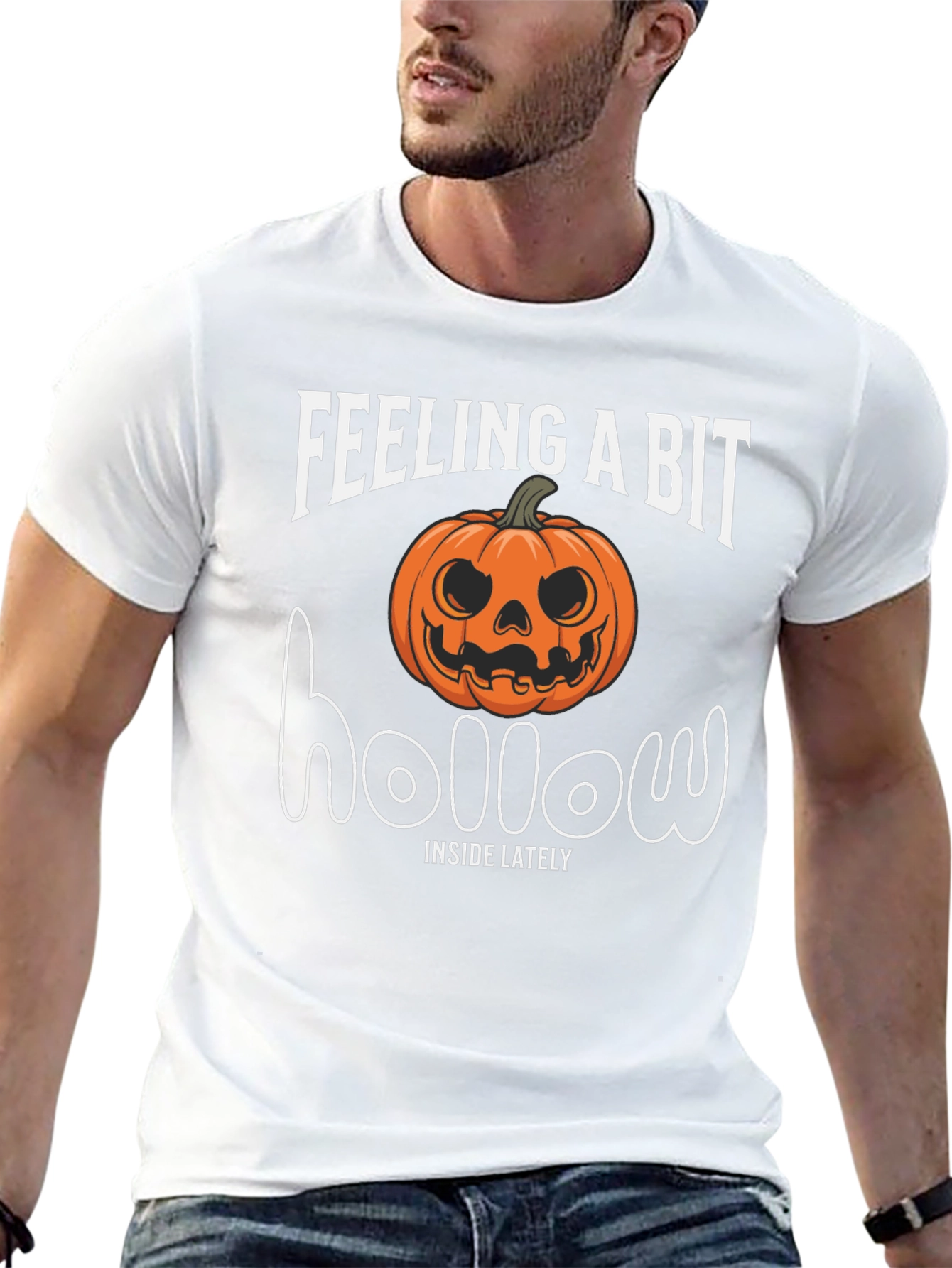 Feeling A Bit Hollow Halloween Pumpkin T-Shirt