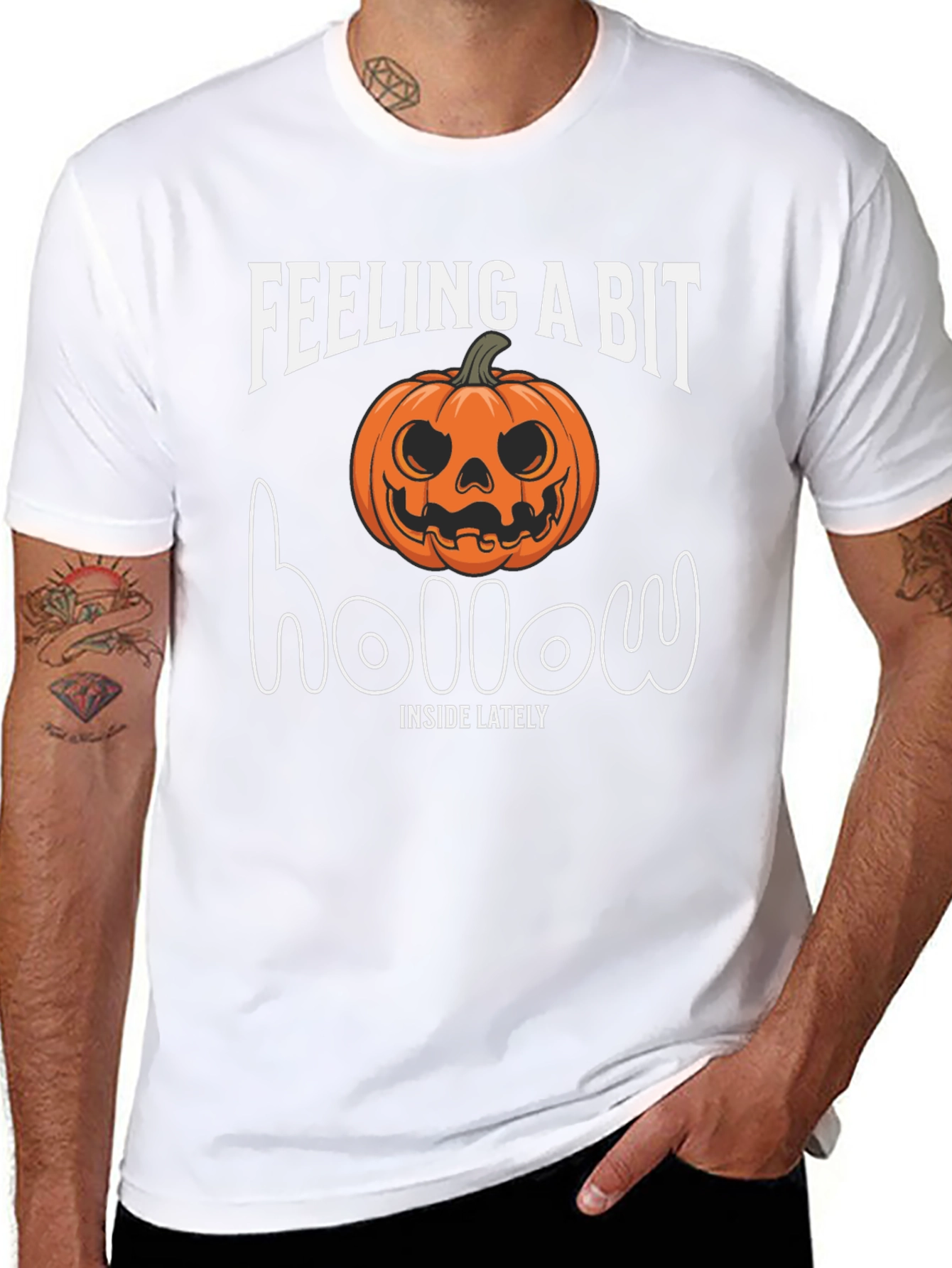 Feeling A Bit Hollow Halloween Pumpkin T-Shirt