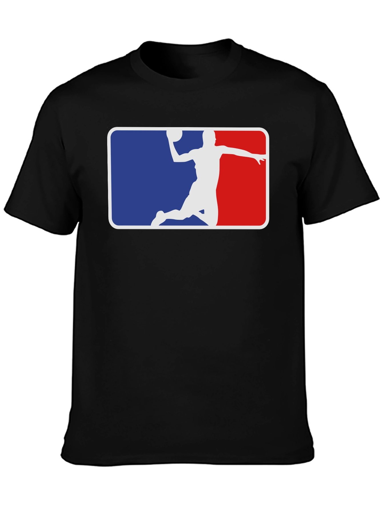 Retro Basketball Graphic Tee - Black